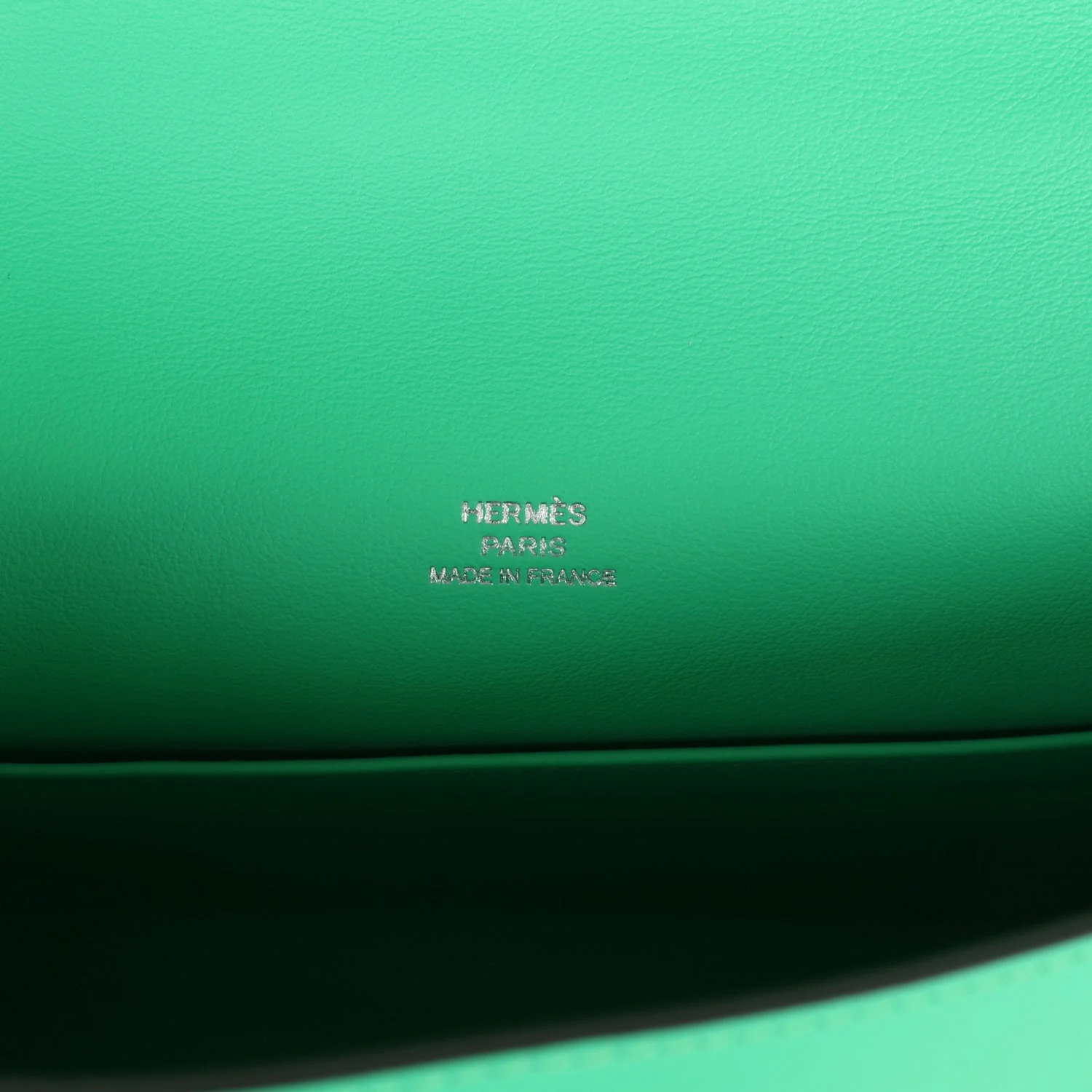 Hermes Kelly Pochette Vert Comics Swift Palladium Hardware - Image 7