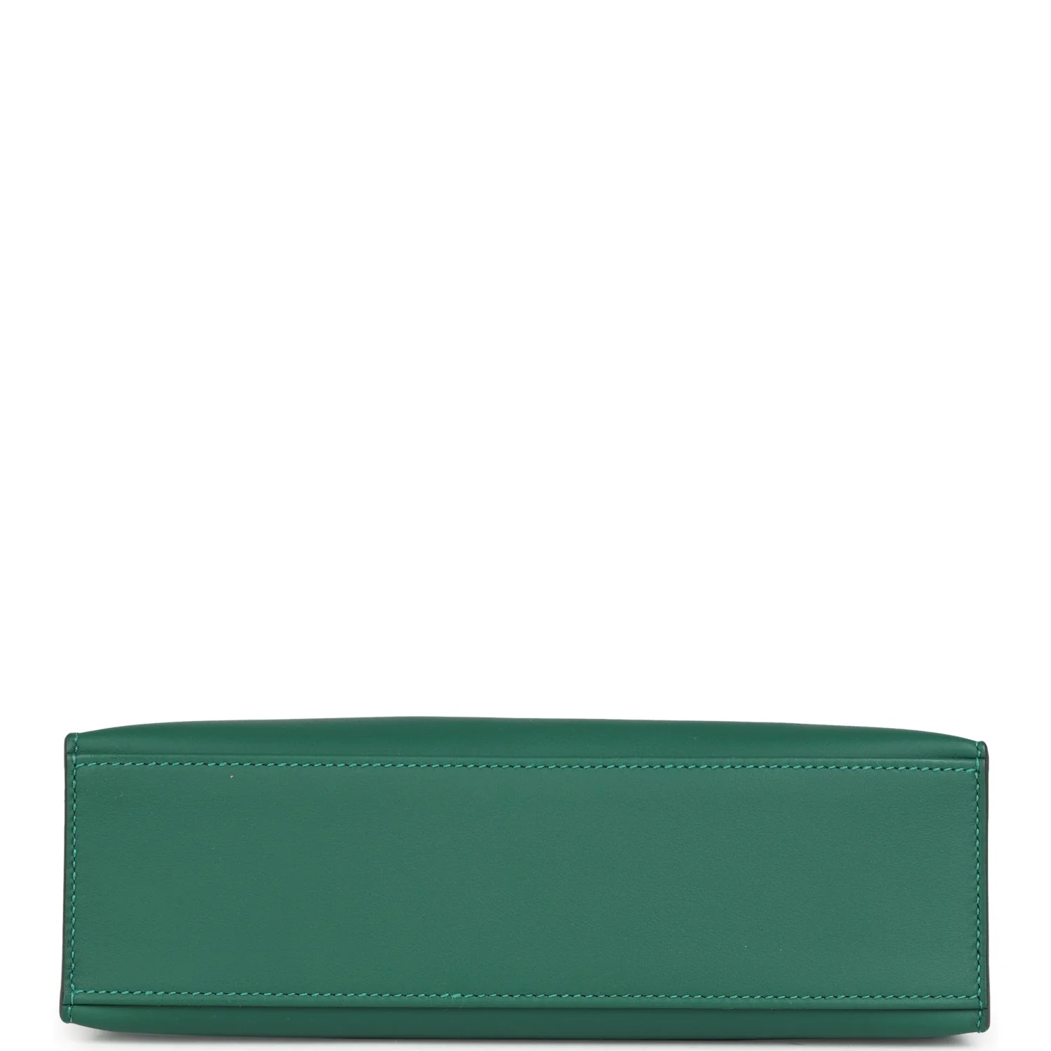 Hermes Kelly Pochette Vert Moyen Swift Palladium Hardware - Image 6