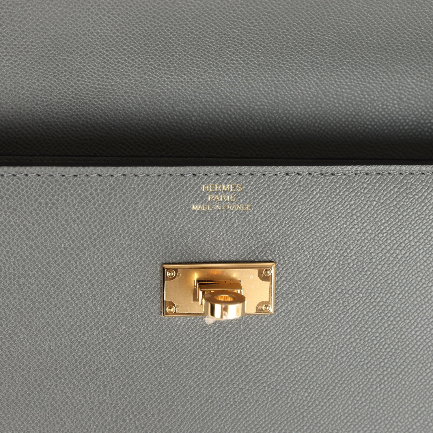 Hermes Kelly Pocket Long Wallet Gris Meyer Madame Gold Hardware - Image 8