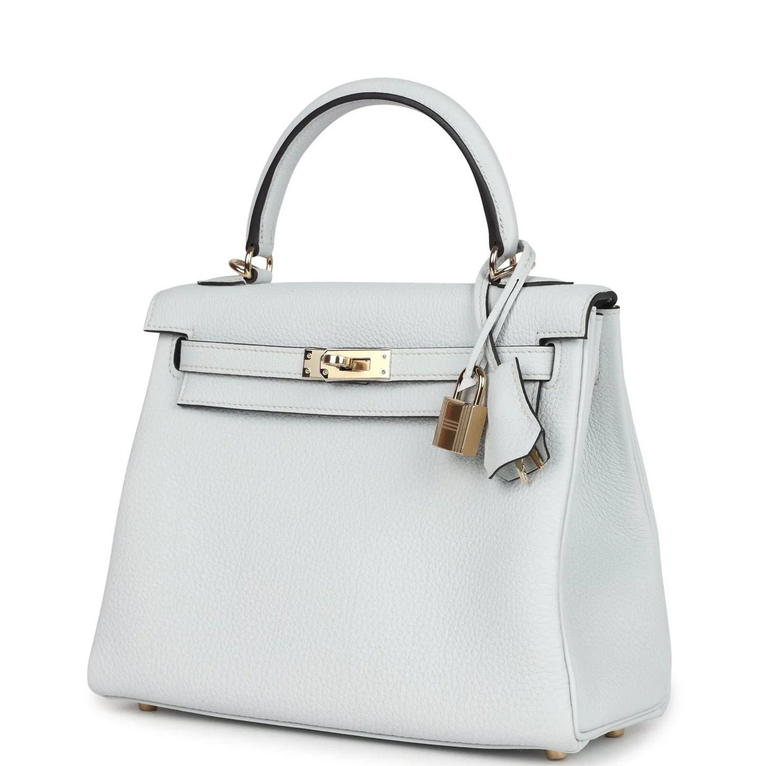 Hermes Kelly Retourne 25 Gris Platine Togo Permabrass Hardware - Image 5