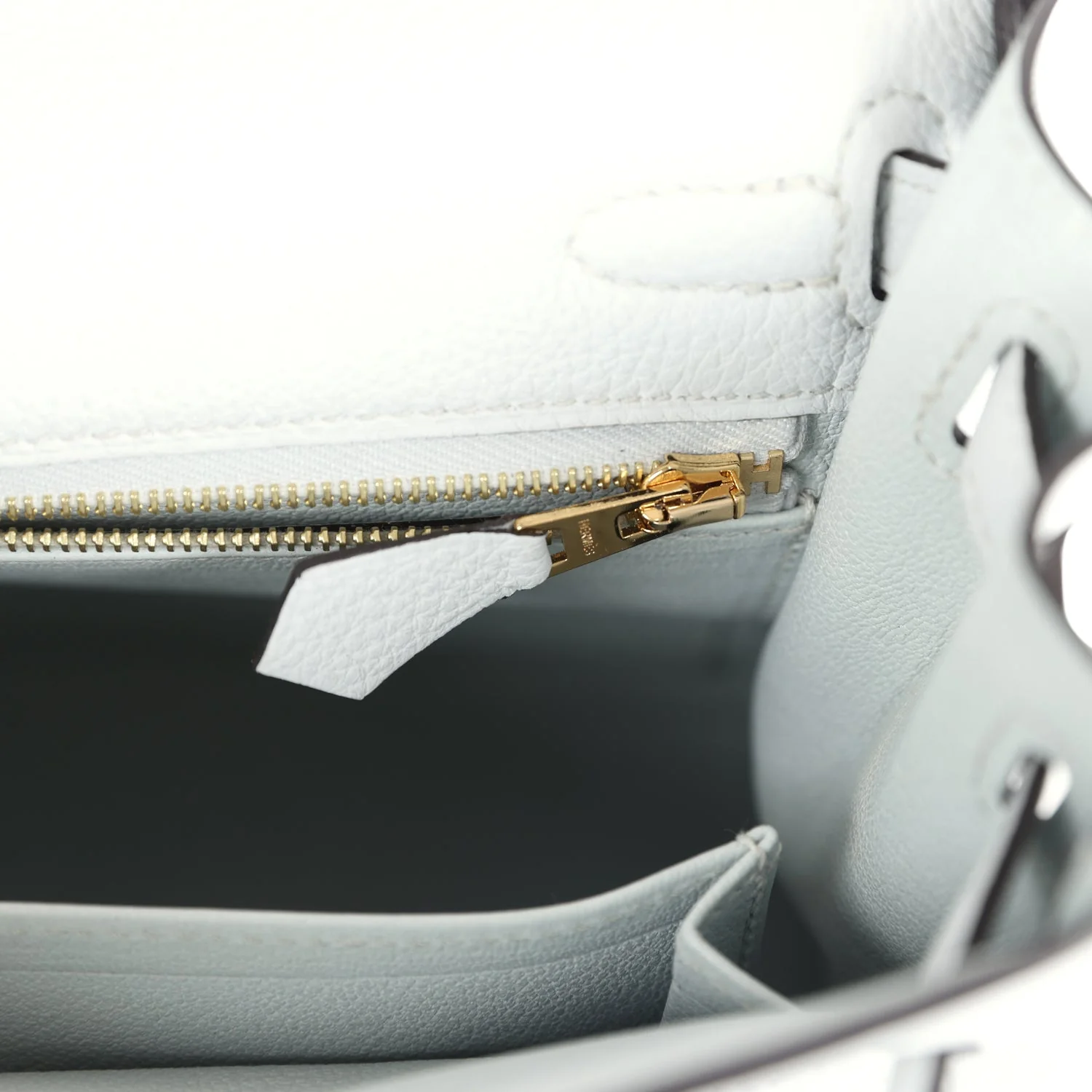 Hermes Kelly Retourne 25 Gris Platine Togo Permabrass Hardware - Image 9