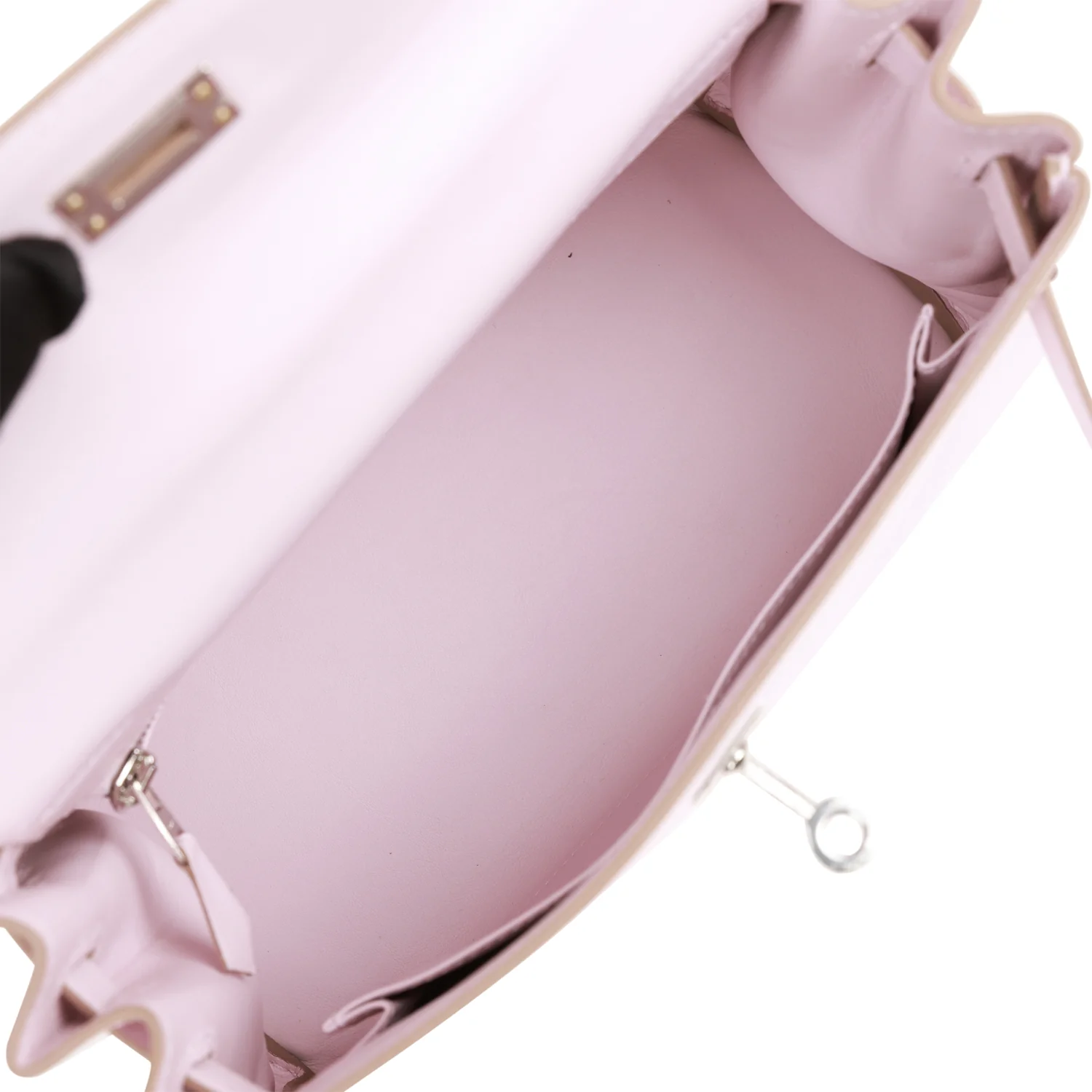 Hermes Kelly Retourne 25 Mauve Pale Swift Palladium Hardware - Image 8