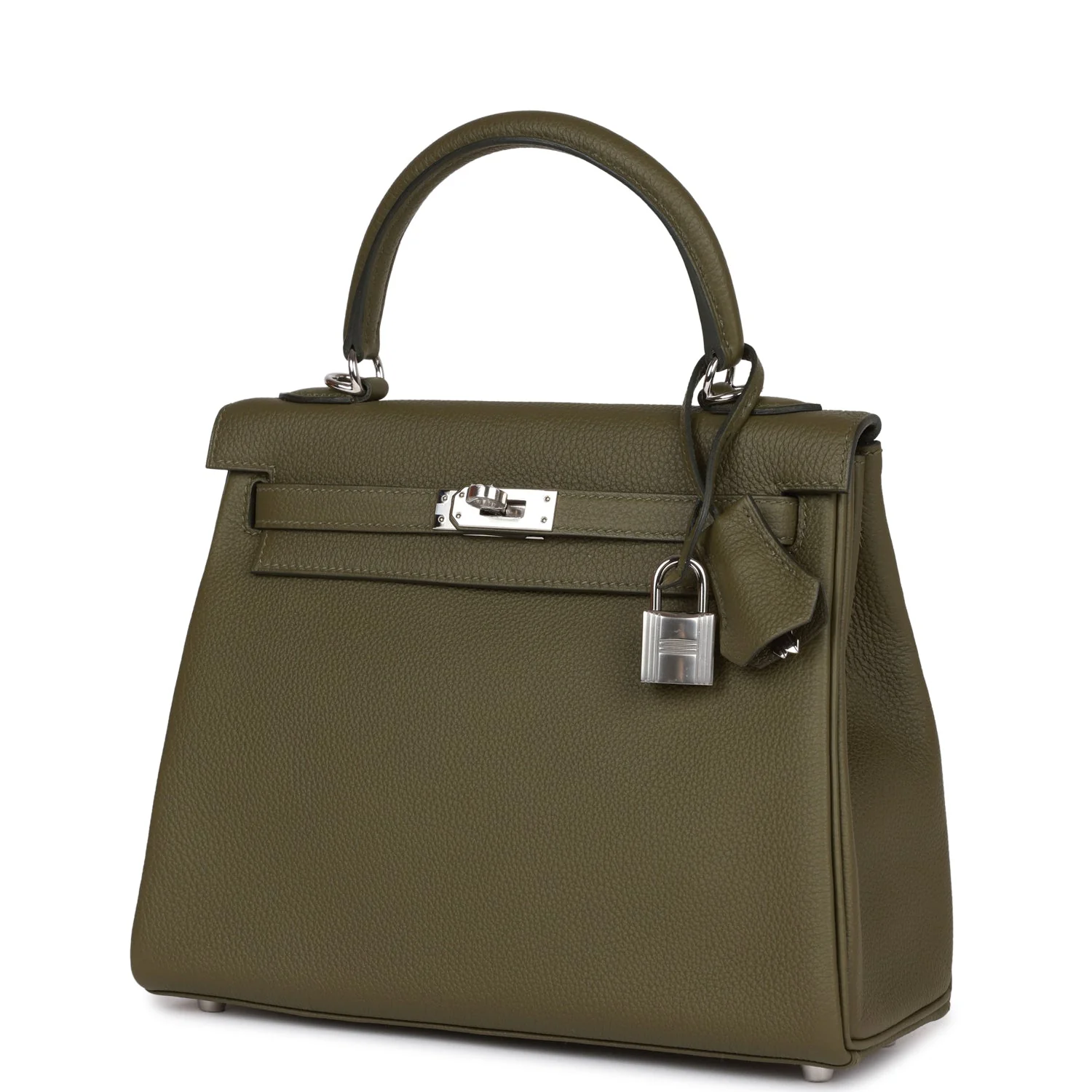 Hermes Kelly Retourne 25 Vert Veronese Togo Palladium Hardware - Image 5