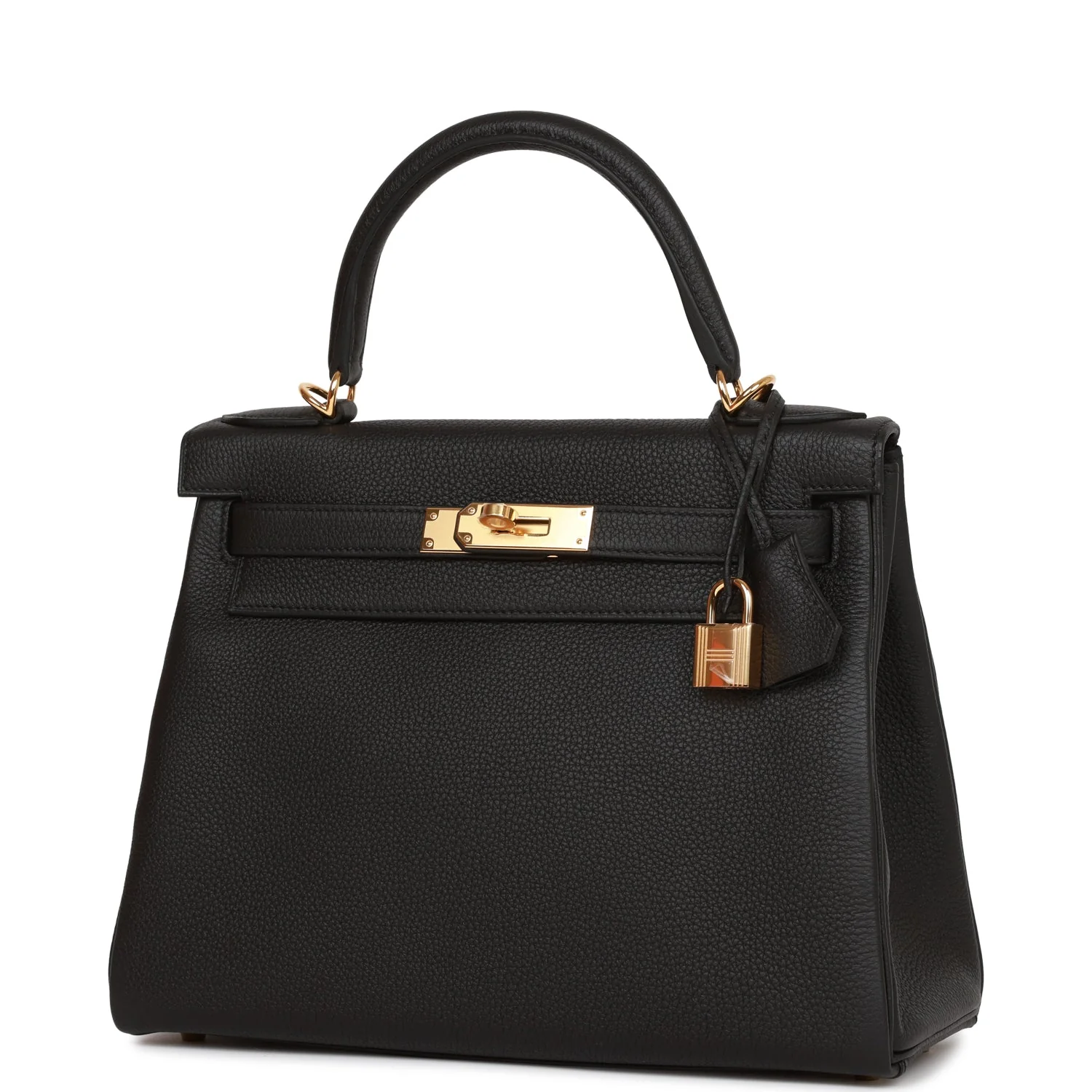 Hermes Kelly Retourne 28 Black Togo Gold Hardware - Image 5