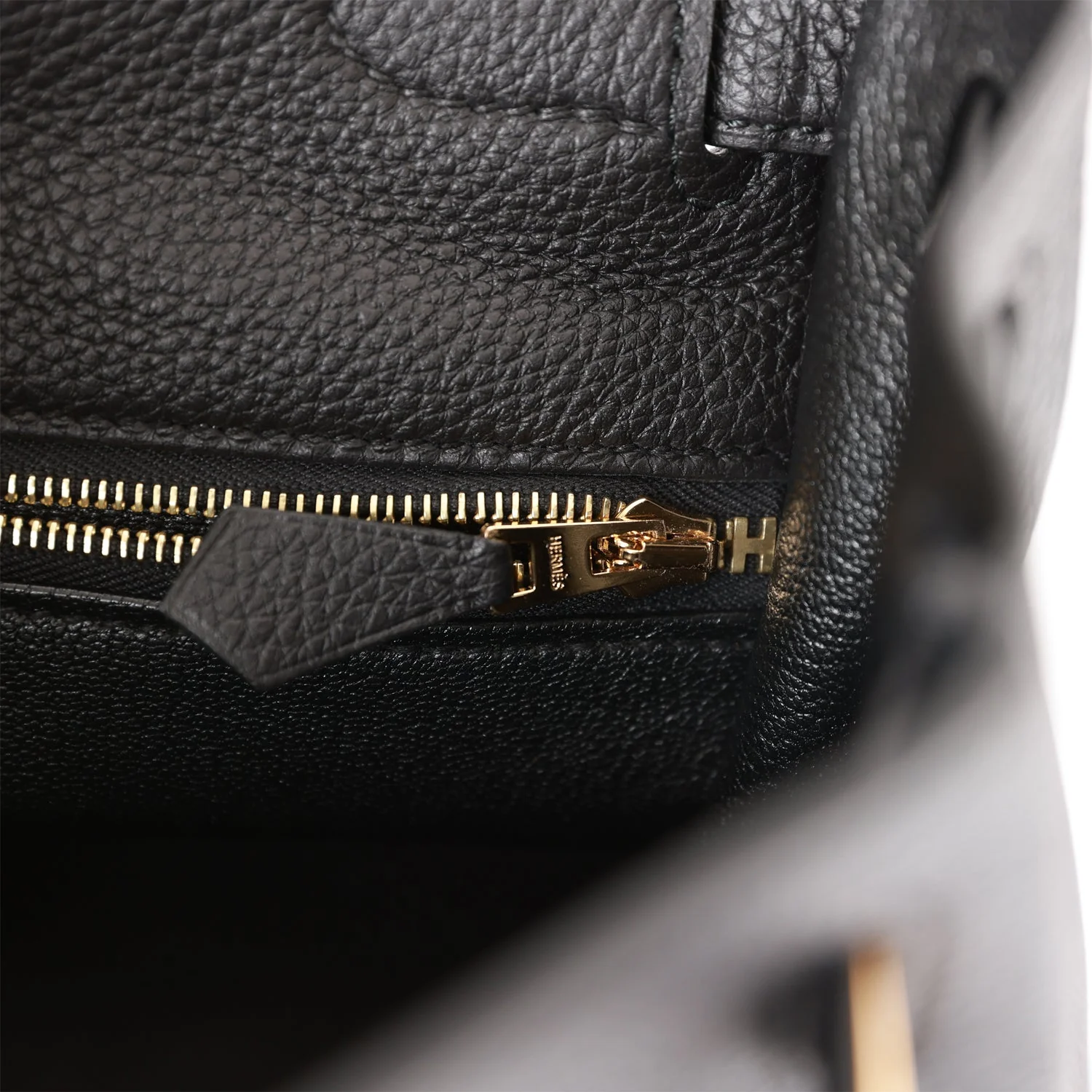Hermes Kelly Retourne 28 Black Togo Gold Hardware - Image 9