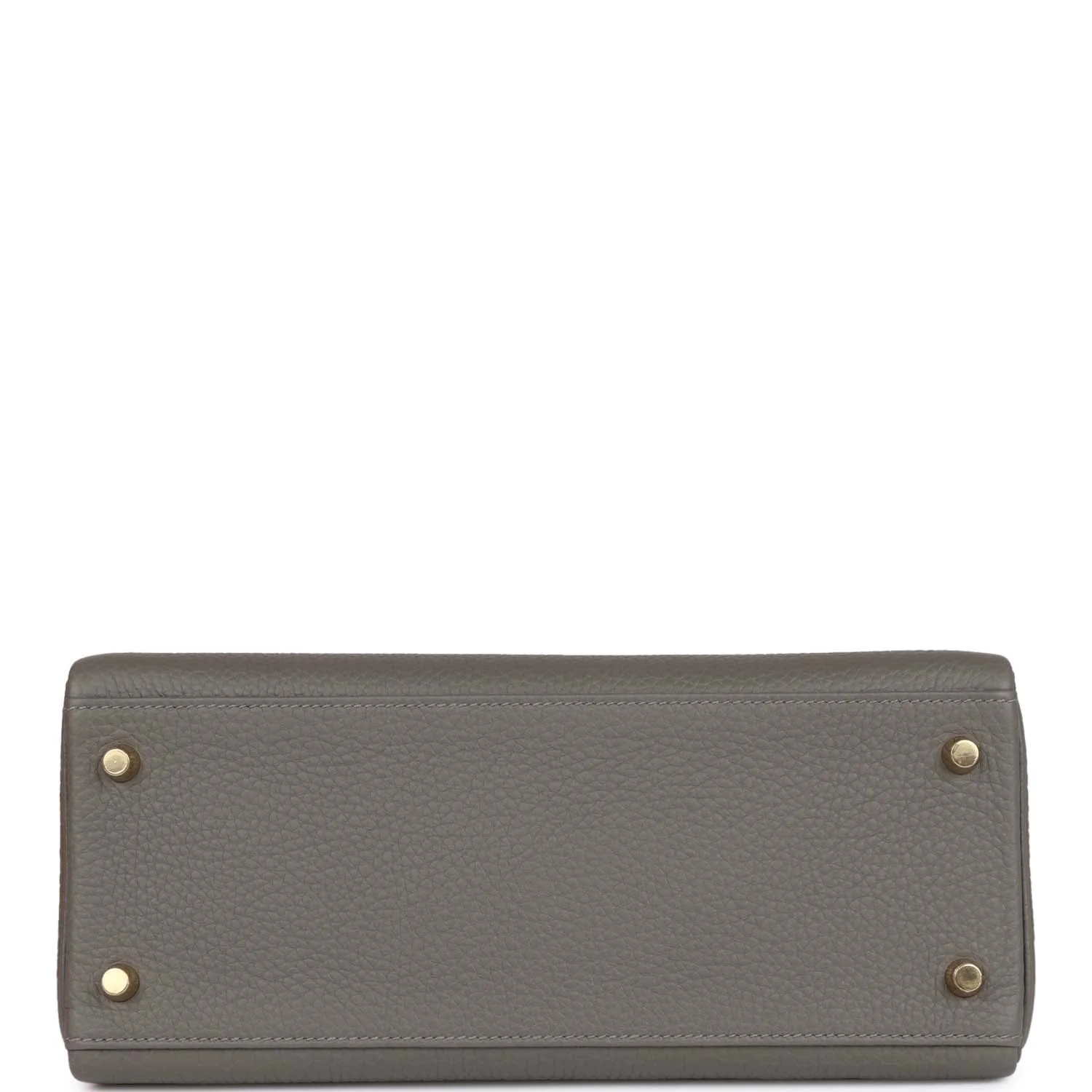 Hermes Kelly Retourne 28 Gris Meyer Clemence Gold Hardware - Image 6