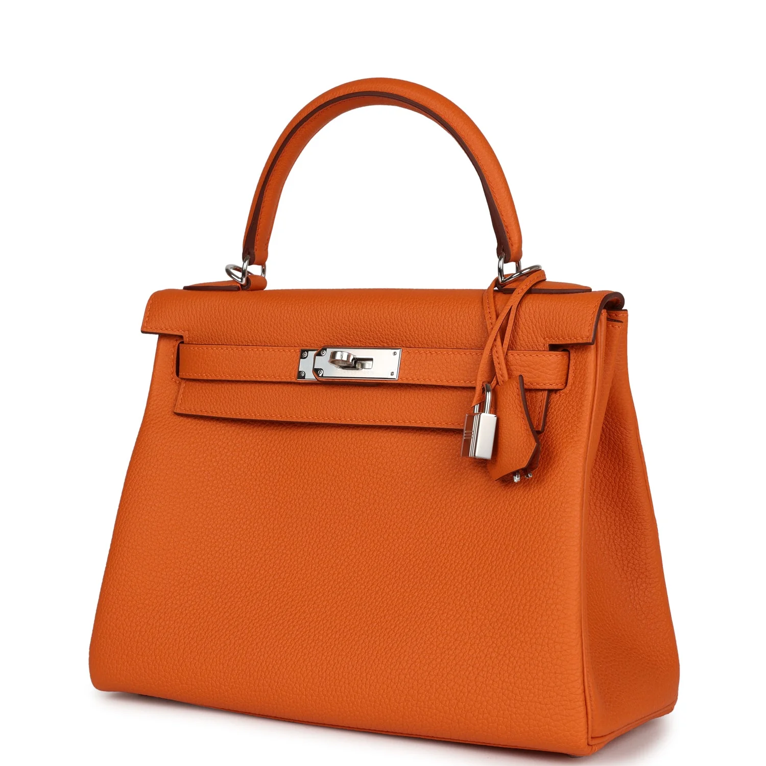 Hermes Kelly Retourne 28 Orange Togo Palladium Hardware - Image 5