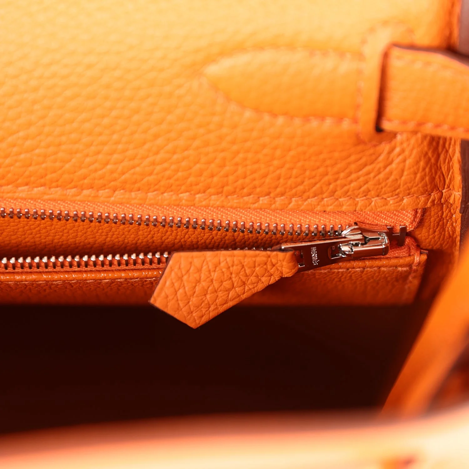 Hermes Kelly Retourne 28 Orange Togo Palladium Hardware - Image 9