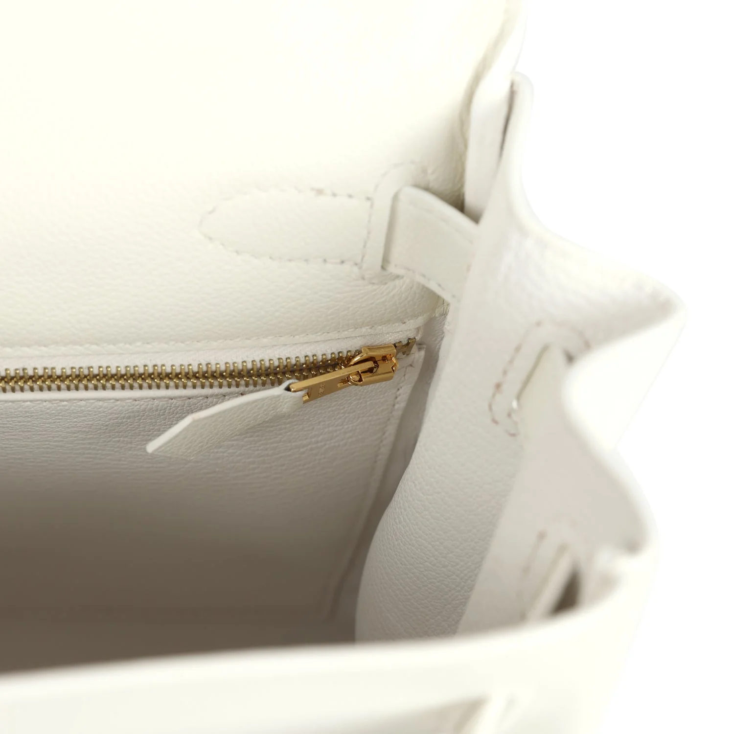 Hermes Kelly Retourne 28 White Evercolor Gold Hardware - Image 9