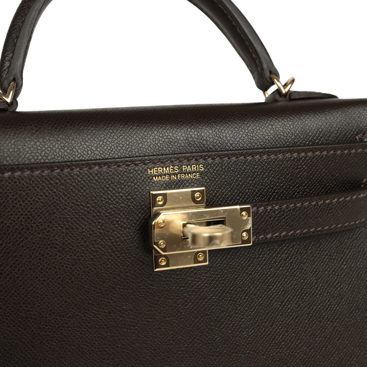 Hermes Kelly Sellier 20 Bai-Brun Madame Permabrass Hardware - Image 7