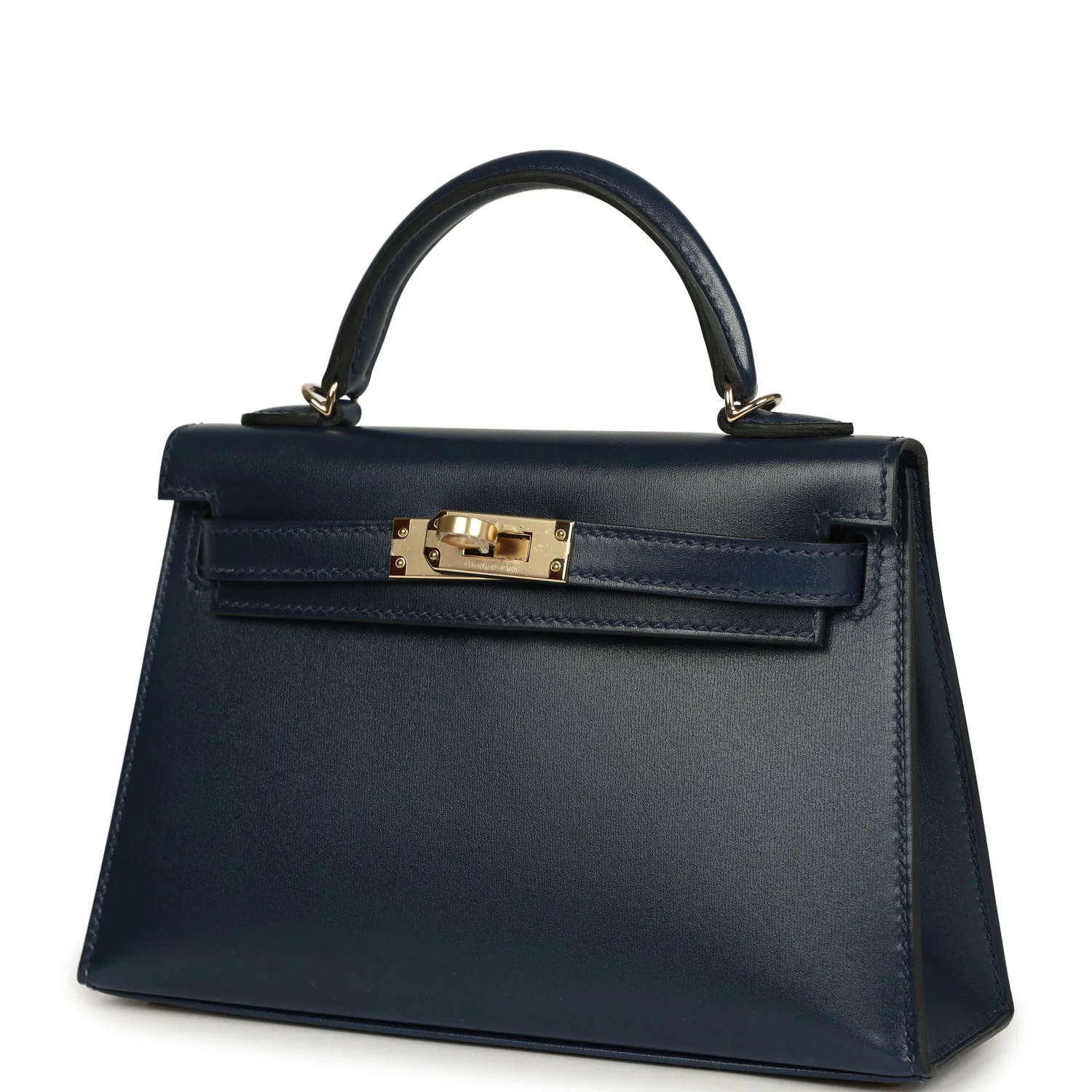 Hermes Kelly Sellier 20 Bleu Abysse Box Permabrass Hardware - Image 5