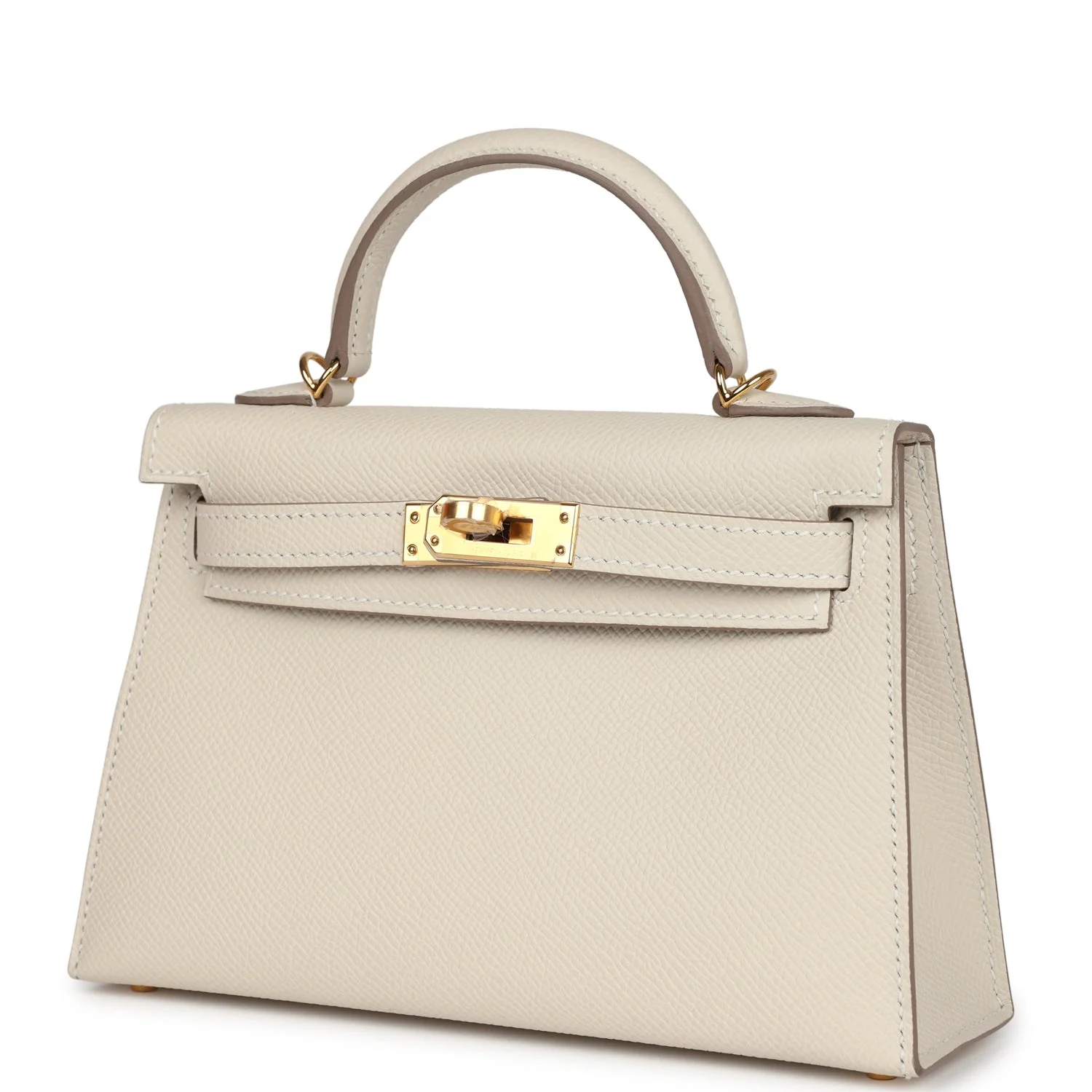 Hermes Kelly Sellier 20 Craie Epsom Gold Hardware - Image 3