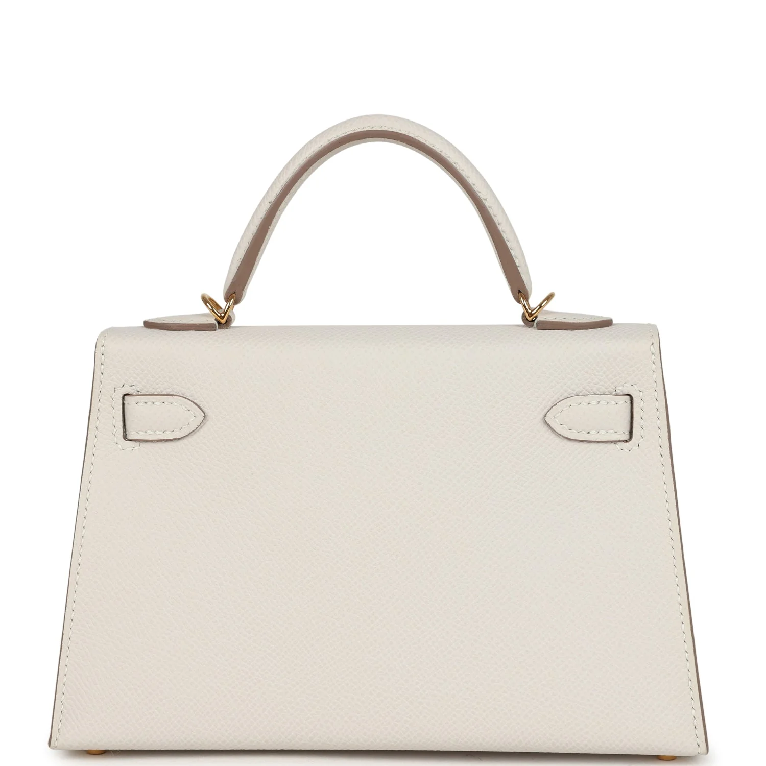 Hermes Kelly Sellier 20 Gris Pale Epsom Gold Hardware - Image 5