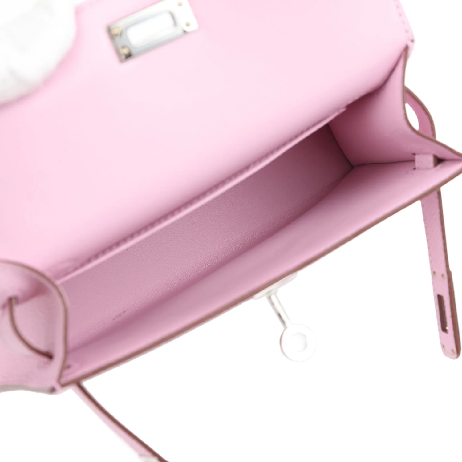 Hermes Kelly Sellier 20 Mauve Sylvestre Epsom Palladium Hardware - Image 8