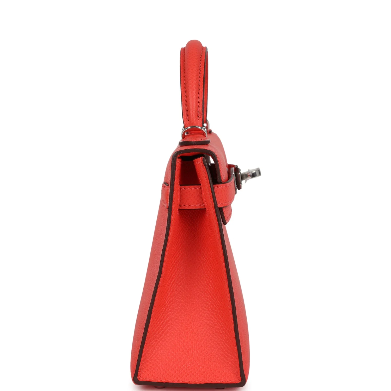 Hermes Kelly Sellier 20 Orange Field Epsom Palladium Hardware - Image 4