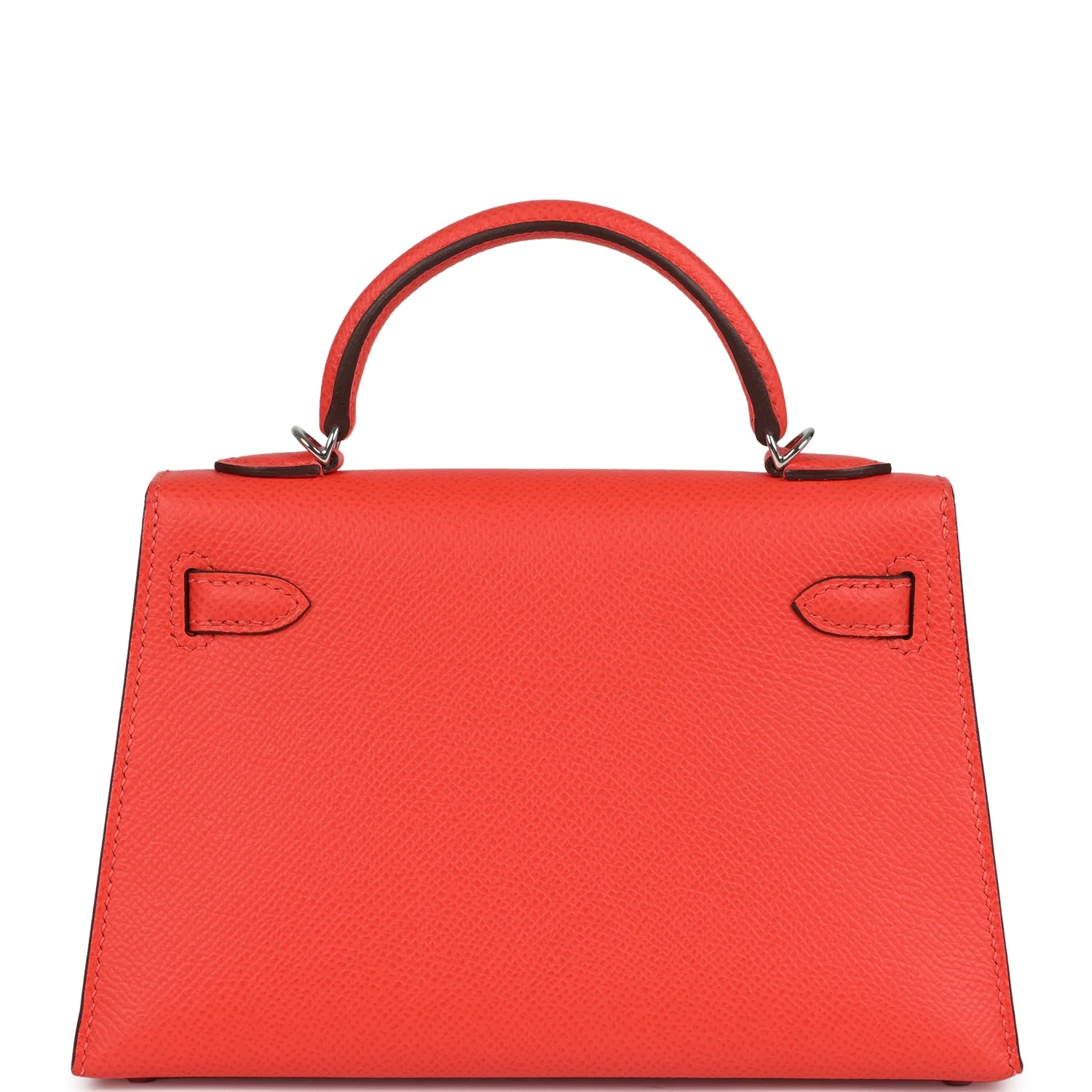 Hermes Kelly Sellier 20 Orange Field Epsom Palladium Hardware - Image 5
