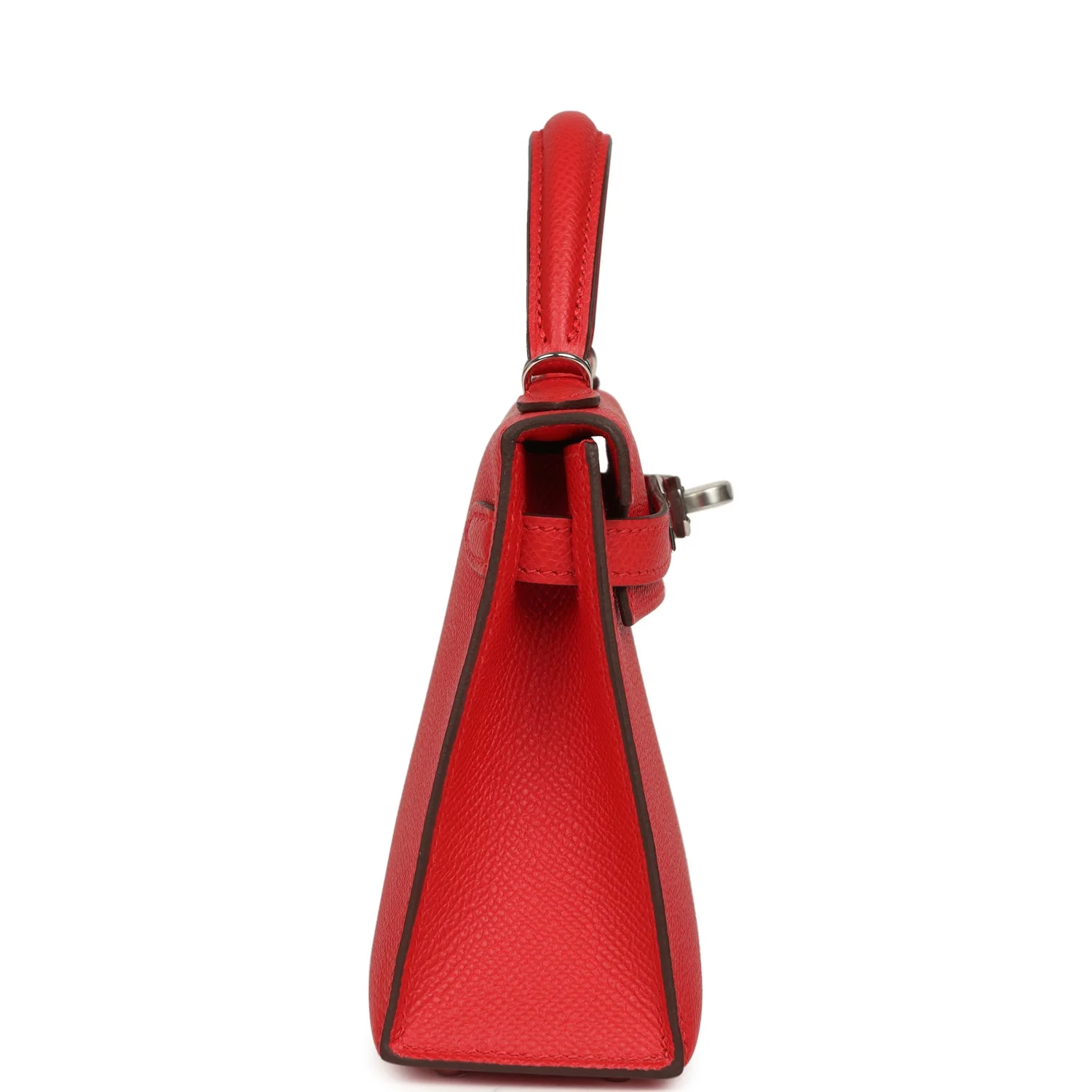 Hermes Kelly Sellier 20 Rouge Radieux Epsom Palladium Hardware - Image 3