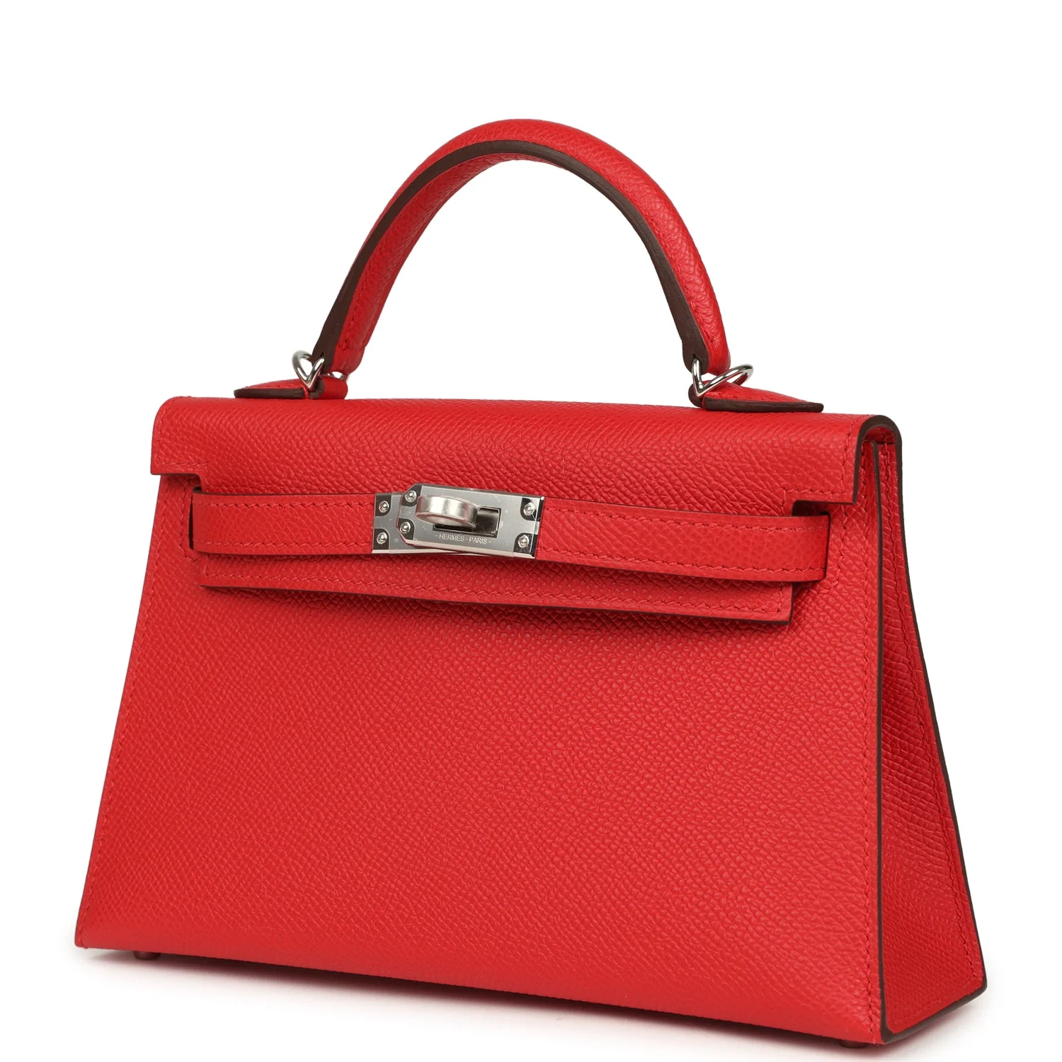 Hermes Kelly Sellier 20 Rouge Radieux Epsom Palladium Hardware - Image 5