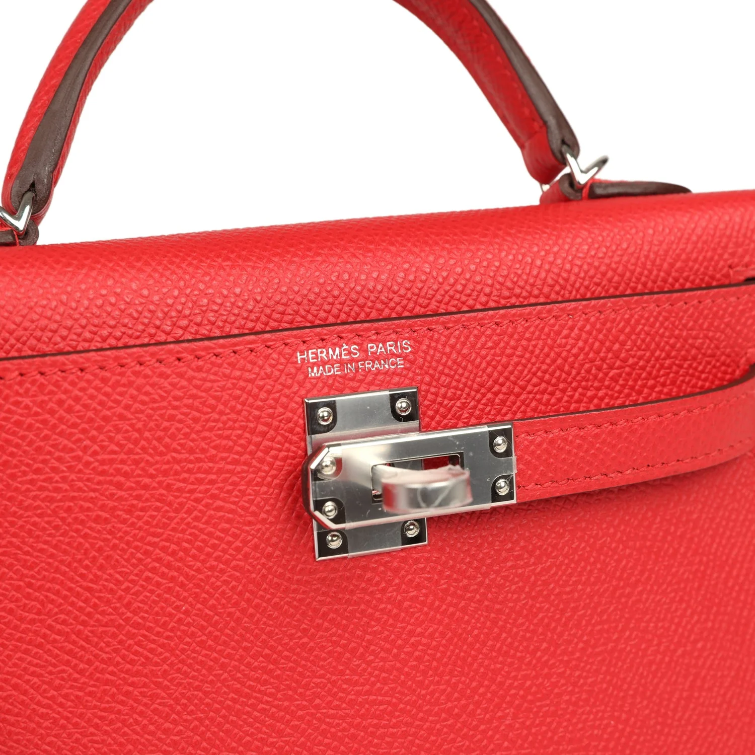 Hermes Kelly Sellier 20 Rouge Radieux Epsom Palladium Hardware - Image 7