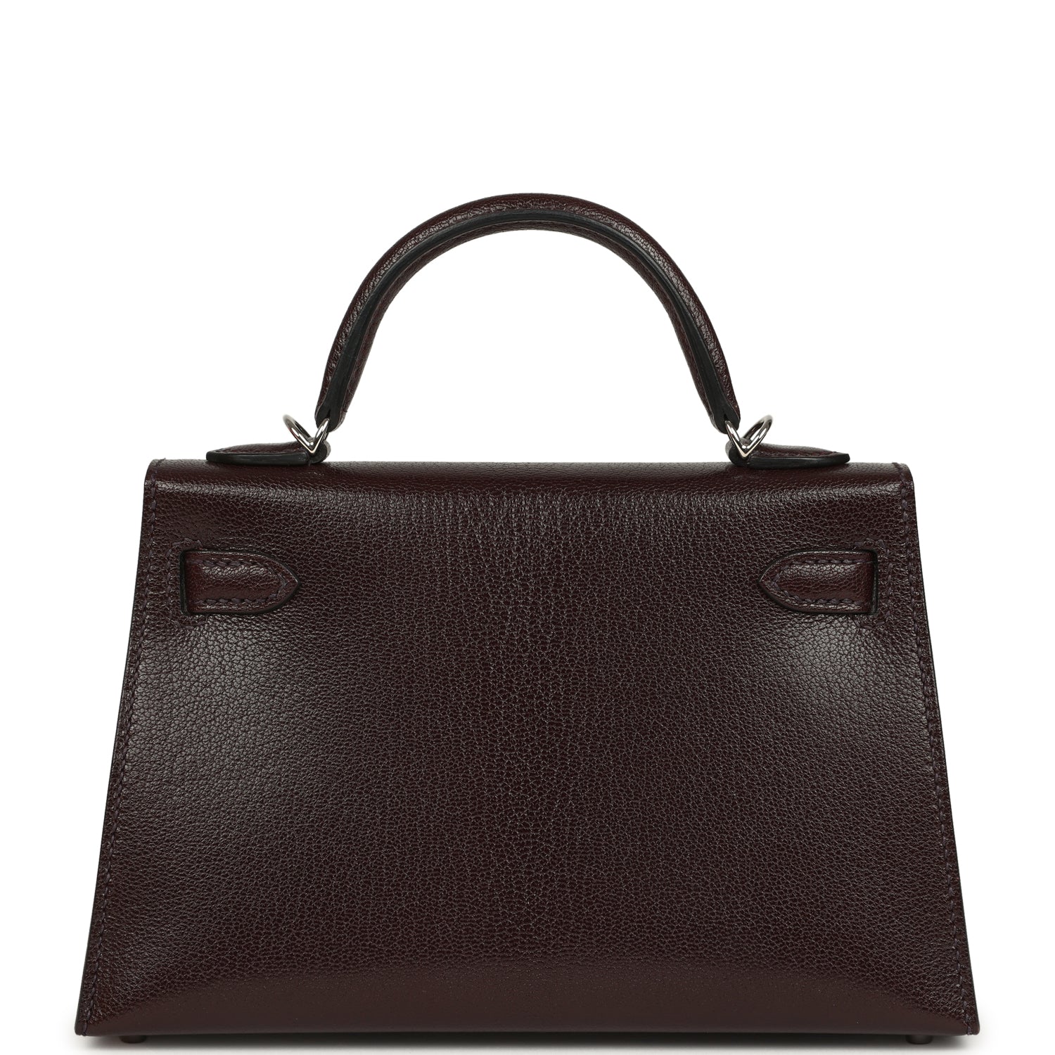 Hermes Kelly Sellier 20 Rouge Sellier Chevre Chamkila Palladium Hardware - Image 4