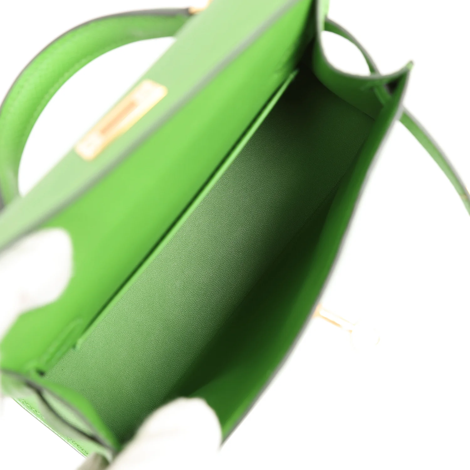 Hermes Kelly Sellier 20 Vert Yucca Epsom Gold Hardware - Image 8