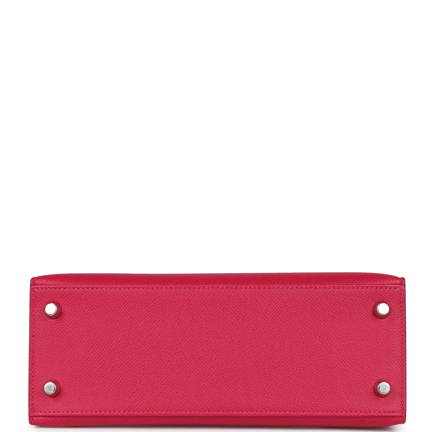 Hermes Kelly Sellier 25 Framboise Verso Epsom Palladium Hardware - Image 6