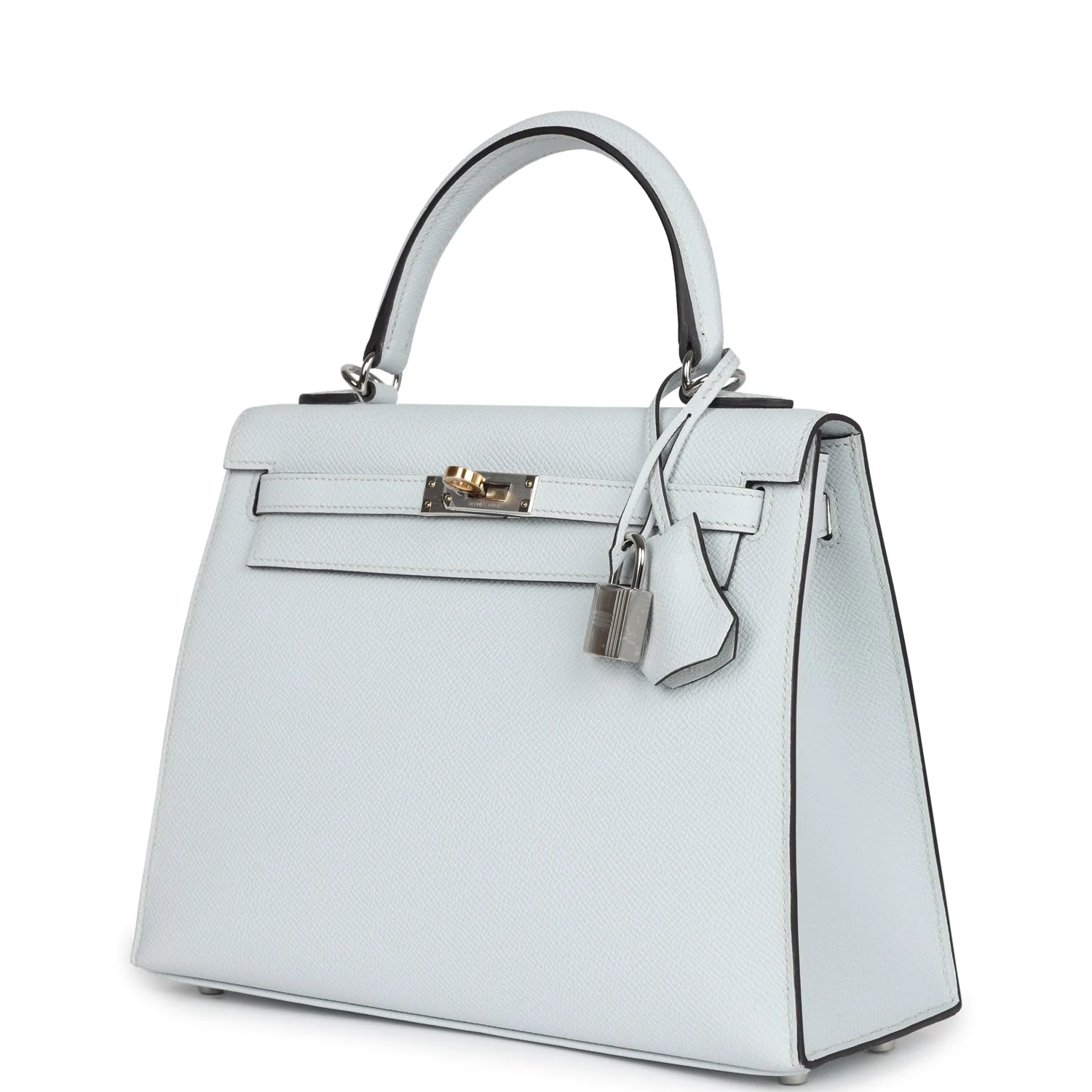 Hermes Kelly Sellier 25 Gris Platine Epsom Electrum Hardware - Image 5