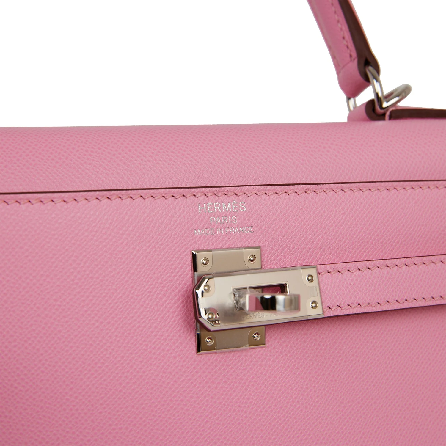 Hermes Kelly Sellier 25 Pink 5P Verso Madame Palladium Hardware - Image 7