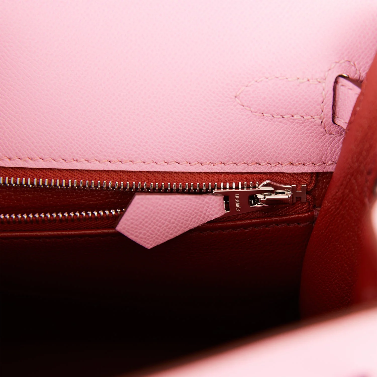 Hermes Kelly Sellier 25 Pink 5P Verso Madame Palladium Hardware - Image 9