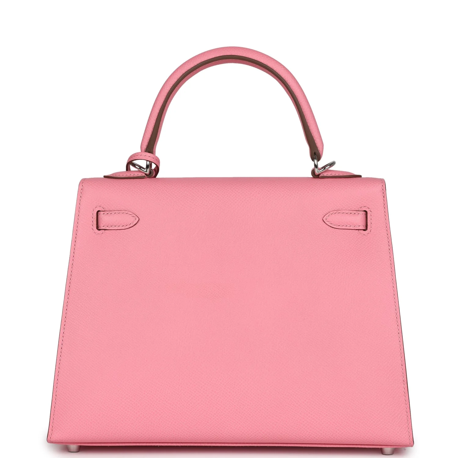 Hermes Kelly Sellier 25 Rose Confetti Epsom Palladium Hardware - Image 4