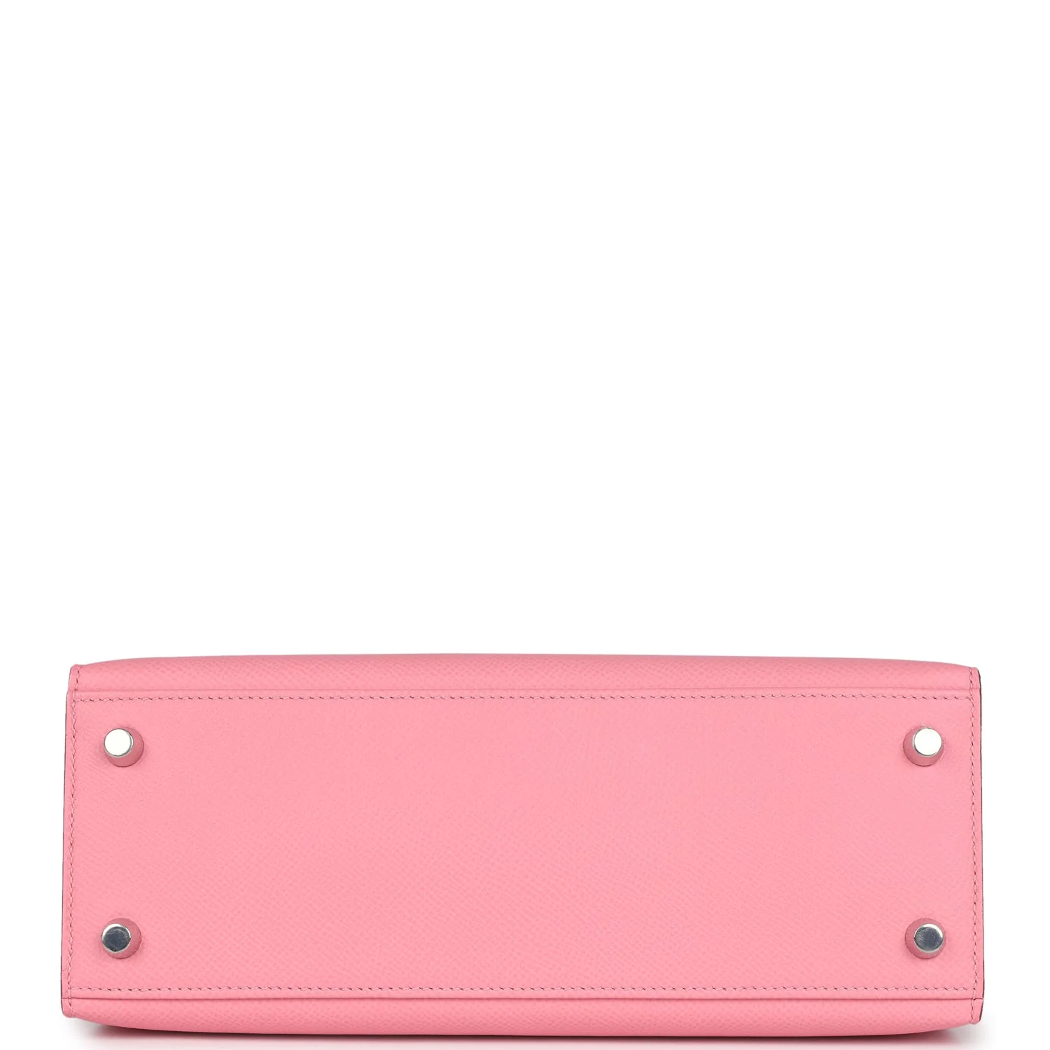 Hermes Kelly Sellier 25 Rose Confetti Epsom Palladium Hardware - Image 6