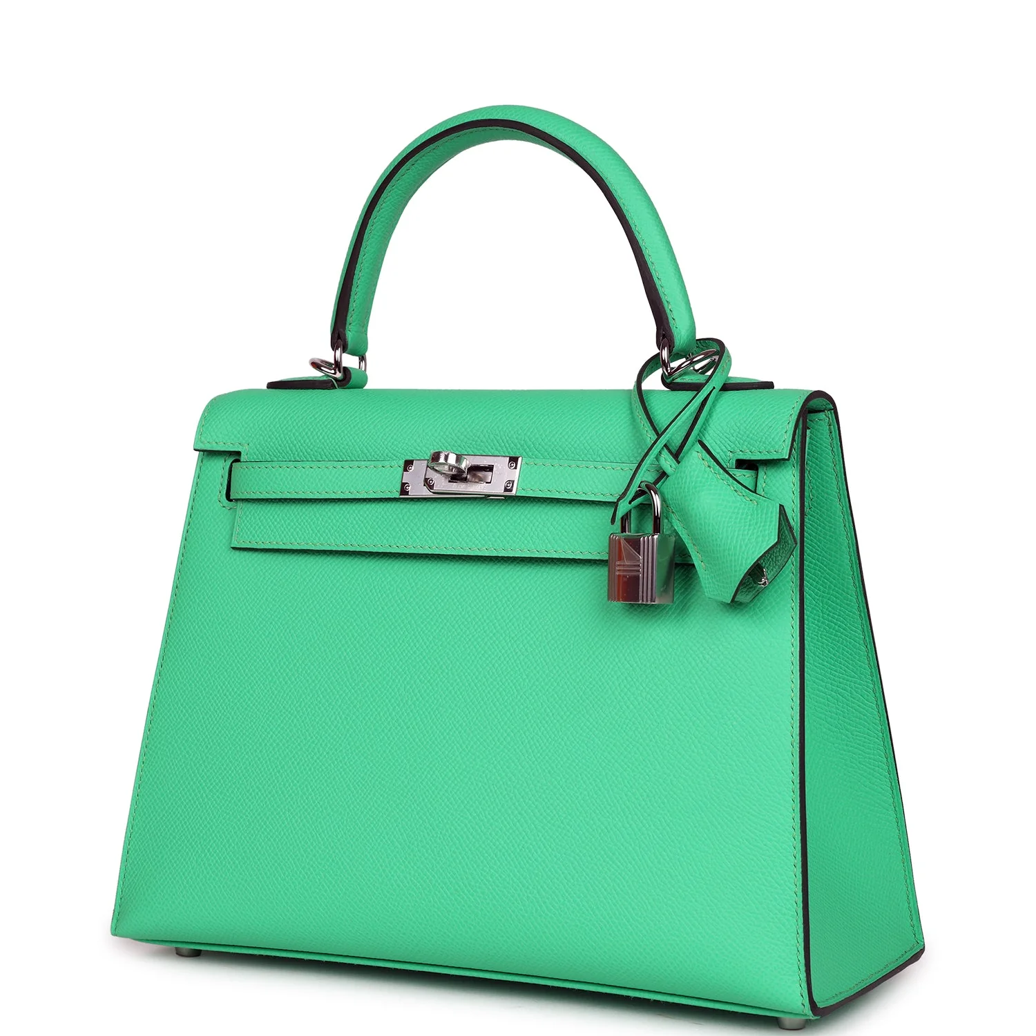 Hermes Kelly Sellier 25 Vert Comics Epsom Palladium Hardware - Image 5