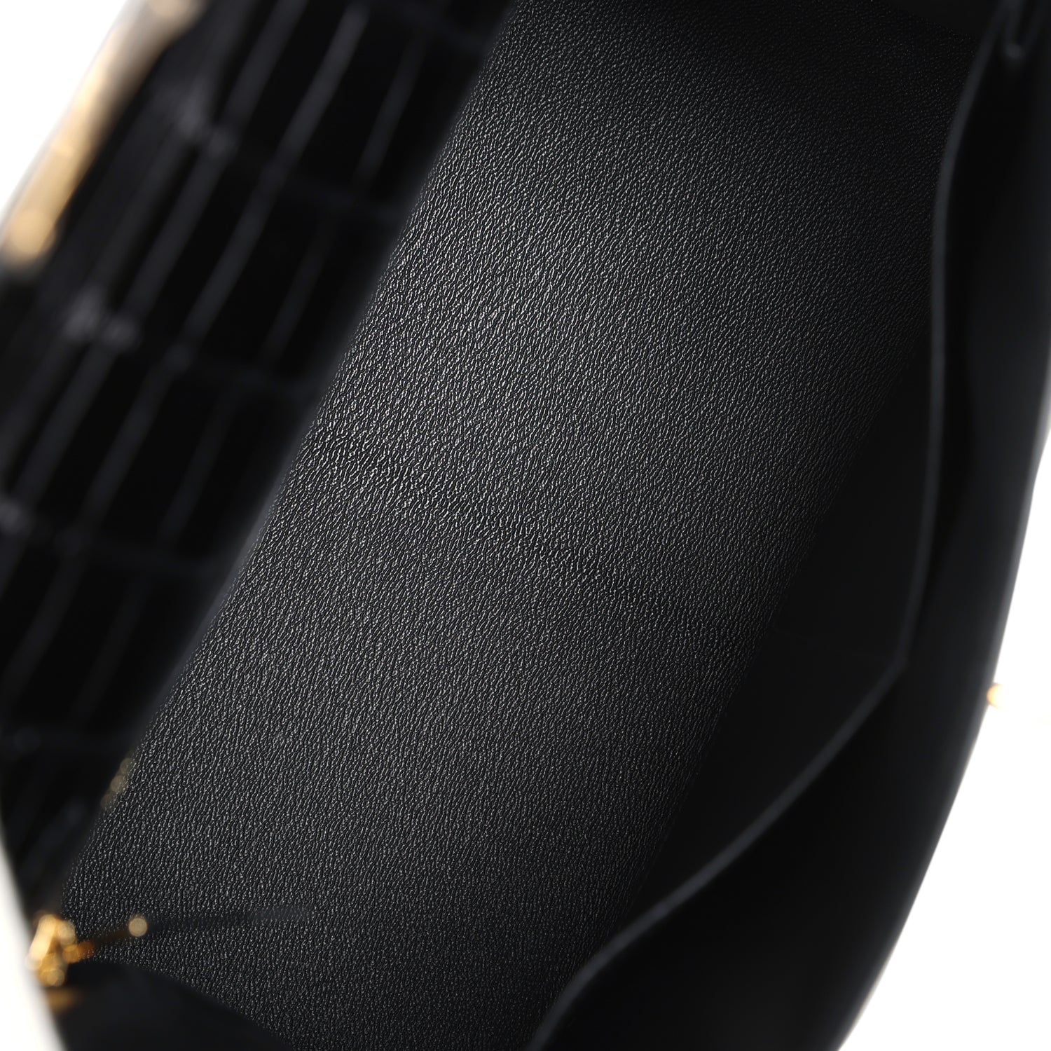Hermes Kelly Sellier 28 Black Shiny Alligator Gold Hardware - Image 8