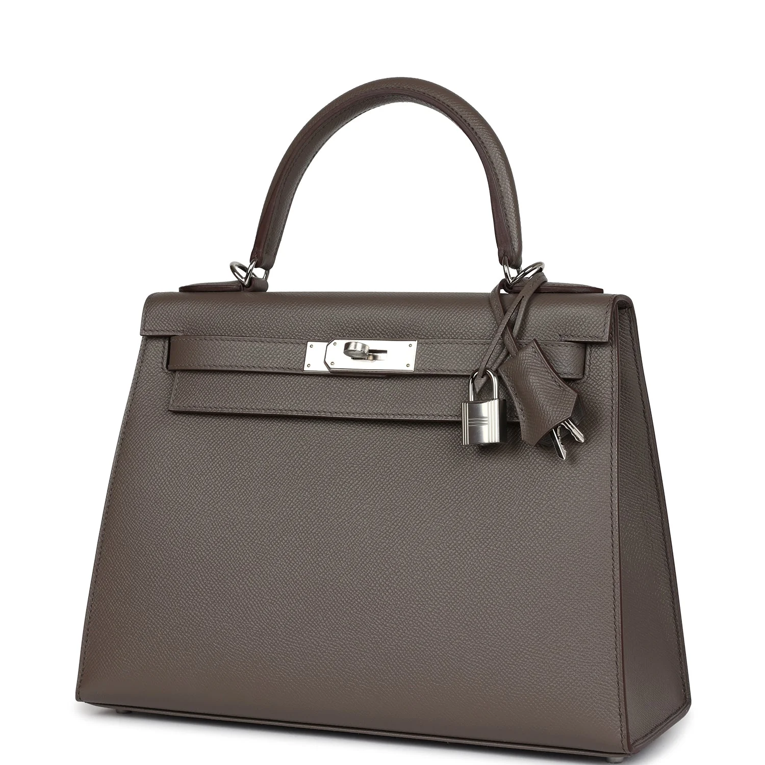 Hermes Kelly Sellier 28 Etain Epsom Palladium Hardware - Image 5
