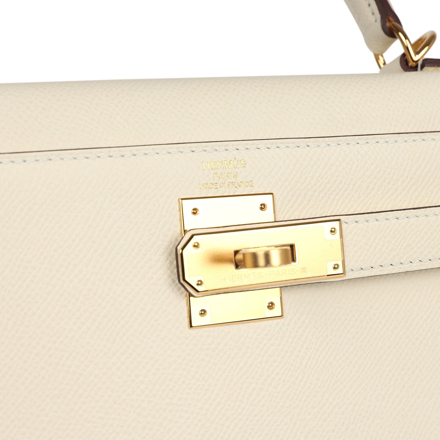 Hermes Kelly Sellier 28 Nata Epsom Gold Hardware - Image 7