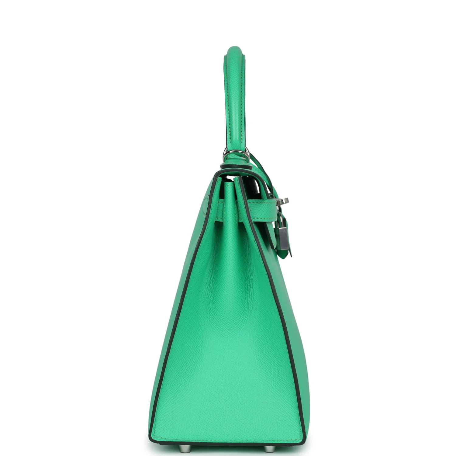 Hermes Kelly Sellier 28 Vert Comics Epsom Palladium Hardware - Image 3