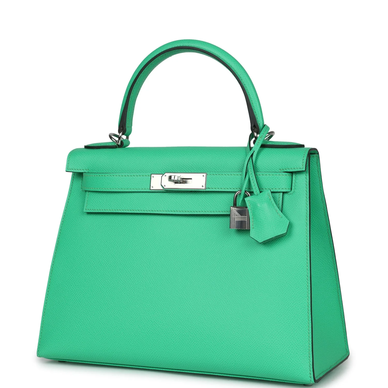 Hermes Kelly Sellier 28 Vert Comics Epsom Palladium Hardware - Image 5