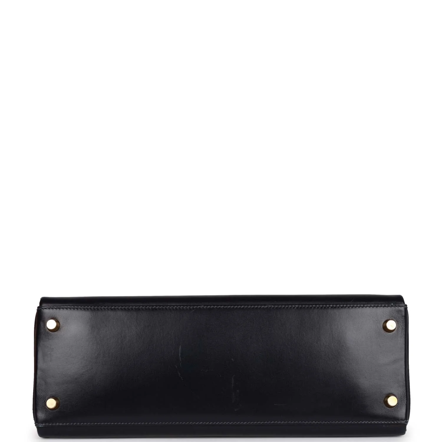 Vintage Hermes Kelly Retourne 32 Navy Box Gold Hardware - Image 6