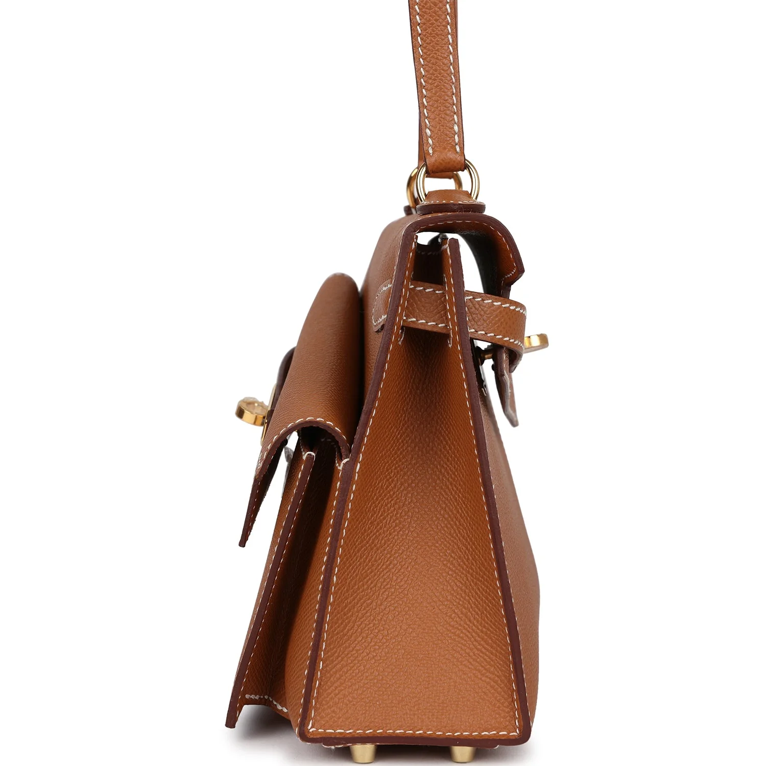 Hermes Kelly Sellier en Desordre 20 Gold Epsom Gold Hardware - Image 3