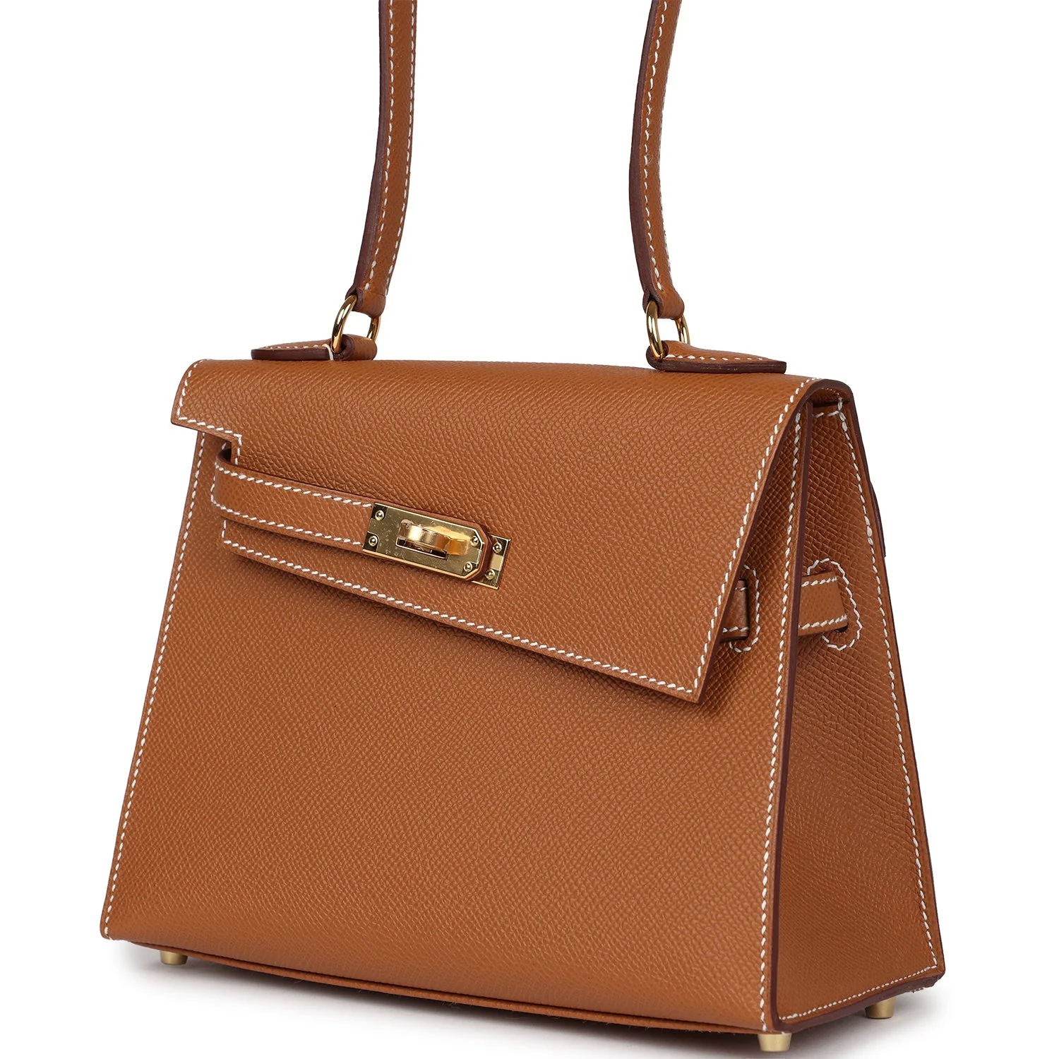 Hermes Kelly Sellier en Desordre 20 Gold Epsom Gold Hardware - Image 4