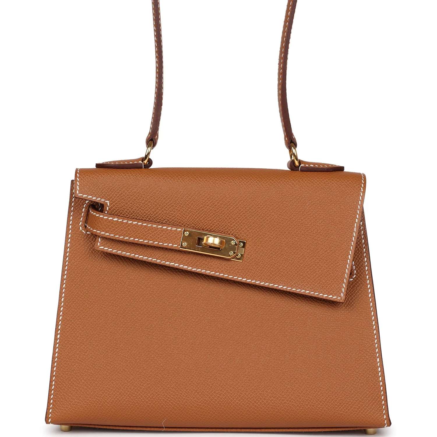 Hermes Kelly Sellier en Desordre 20 Gold Epsom Gold Hardware - Image 5