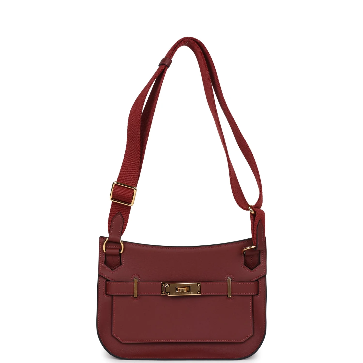 Hermes Mini Jypsiere Rouge H Swift Gold Hardware - Image 7