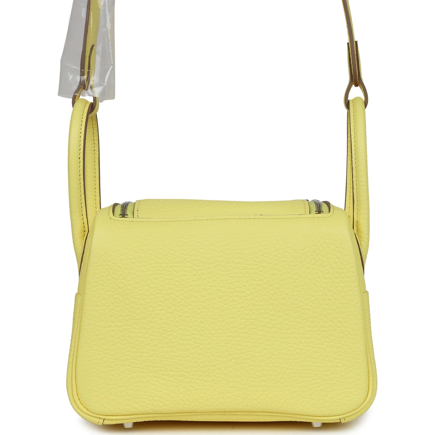 Hermes Mini Lindy Limoncello Clemence Palladium Hardware - Image 4