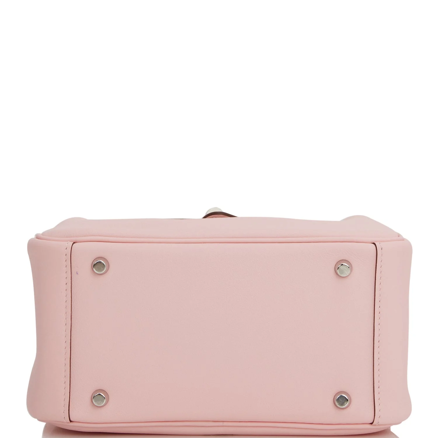 Hermes Mini Lindy Rose Sakura Swift Palladium Hardware - Image 7