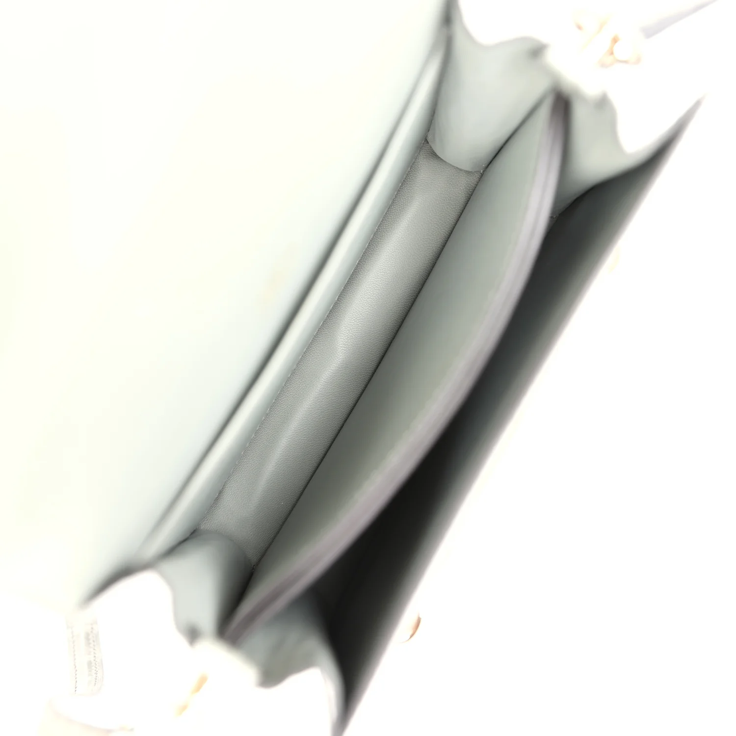 Hermes Mini Roulis Gris Ciment Shiny Alligator Permabrass Hardware - Image 10