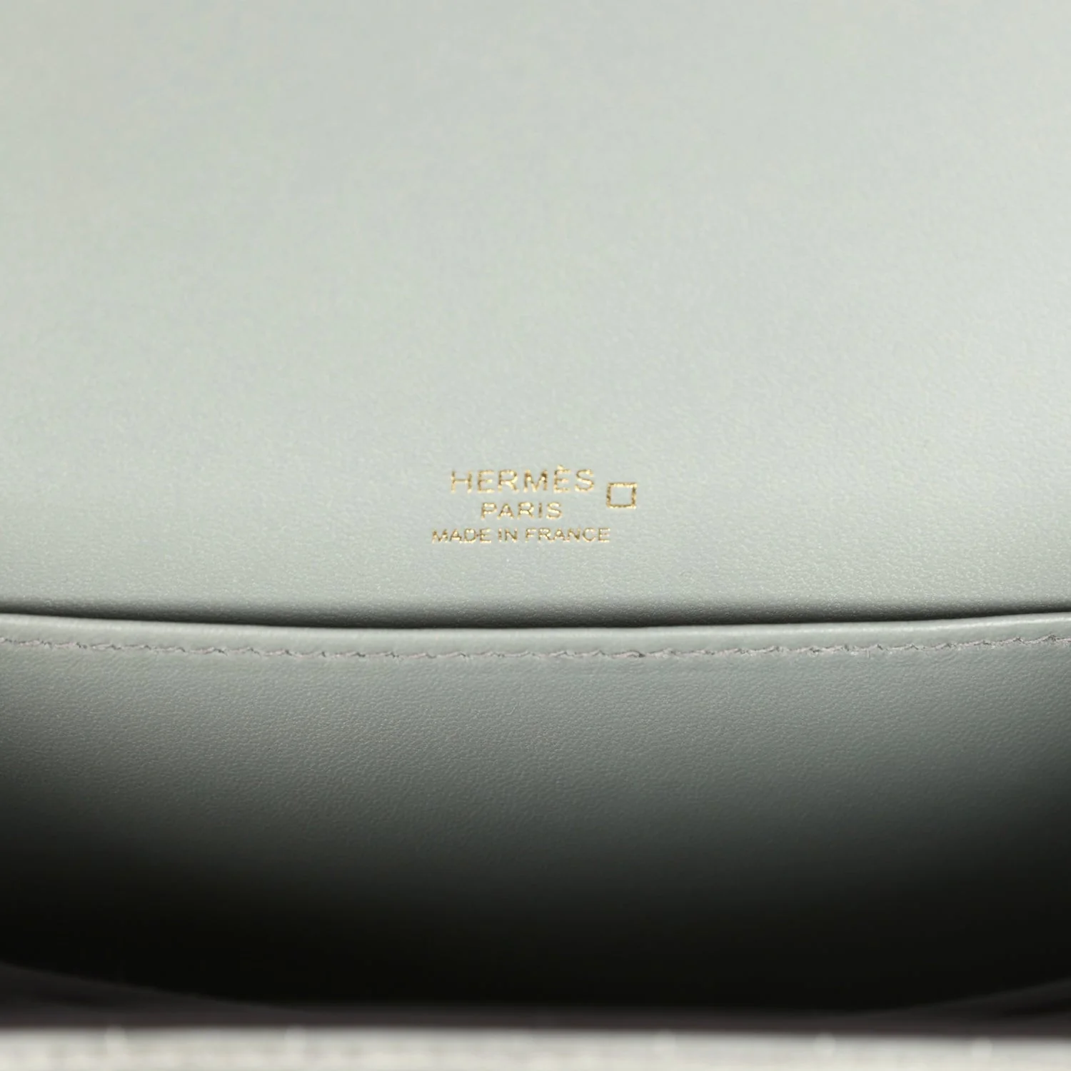 Hermes Mini Roulis Gris Ciment Shiny Alligator Permabrass Hardware - Image 9