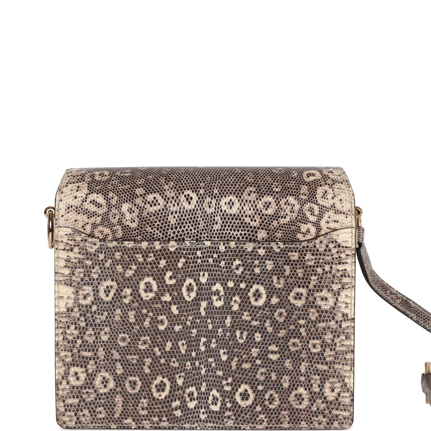 Hermes Mini Sac Roulis Ombre Lizard Varanus Salvator Gold Hardware - Image 4