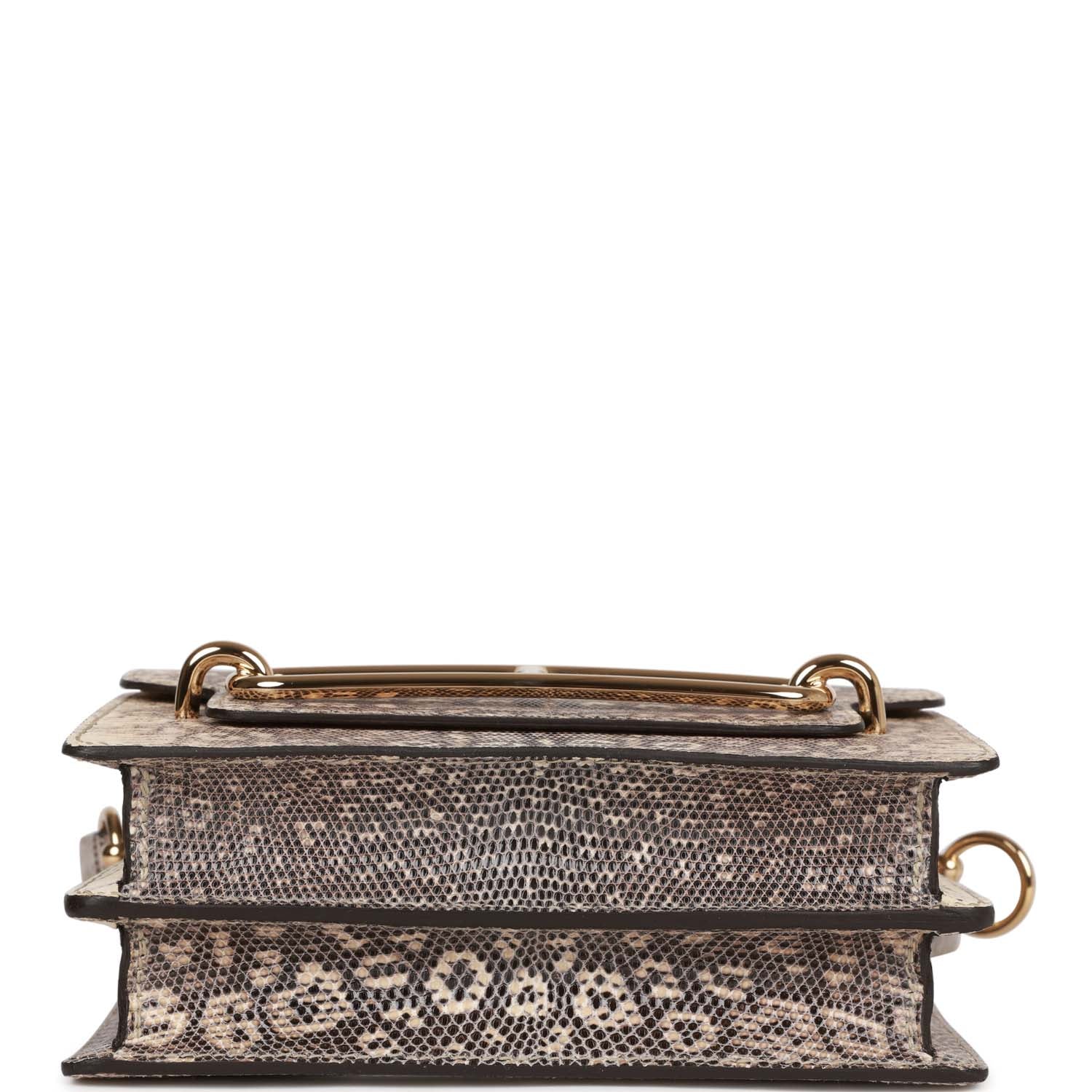 Hermes Mini Sac Roulis Ombre Lizard Varanus Salvator Gold Hardware - Image 7