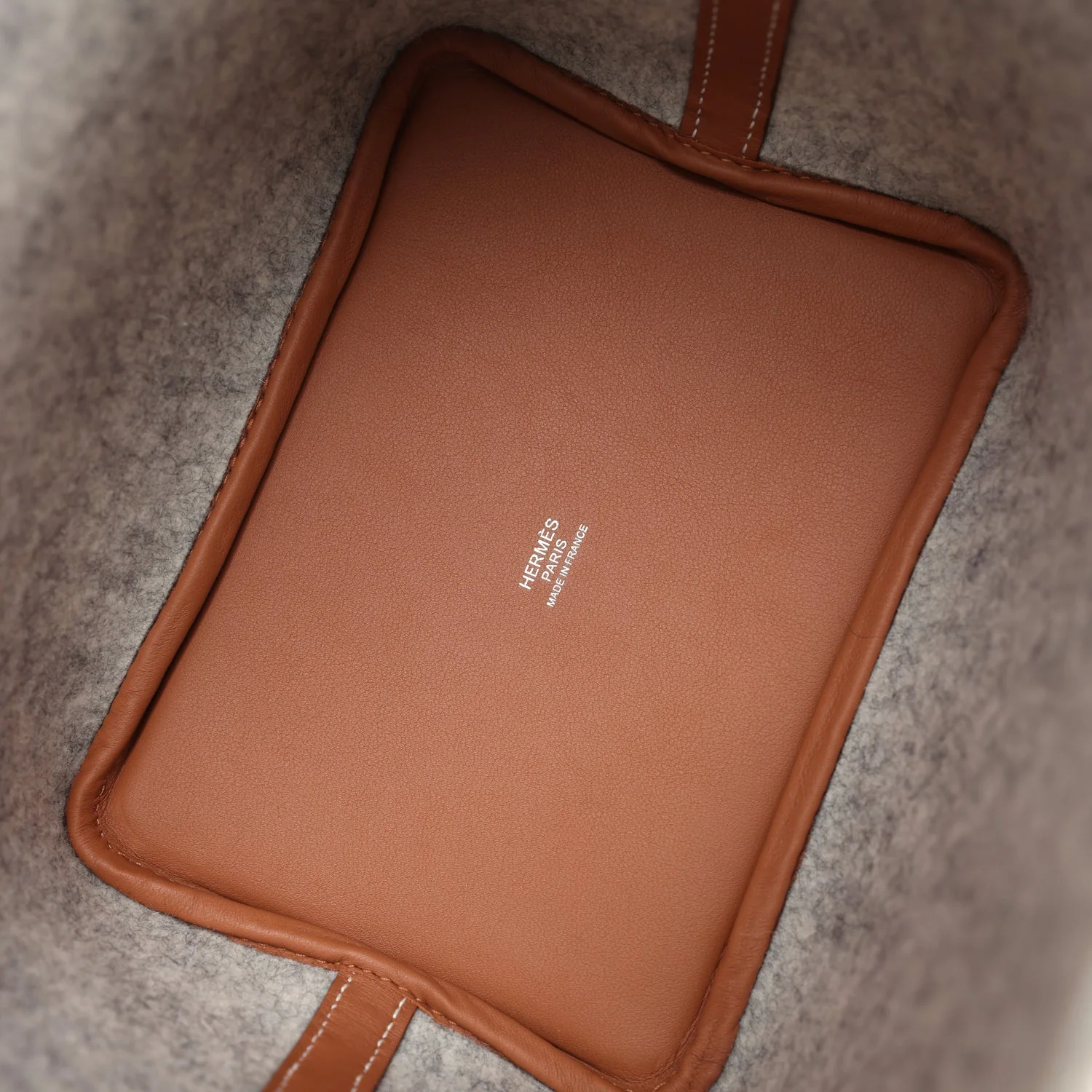 Hermes Picotin Lock 18 Gris Clair Feutre and Gold Swift Palladium Hardware - Image 7