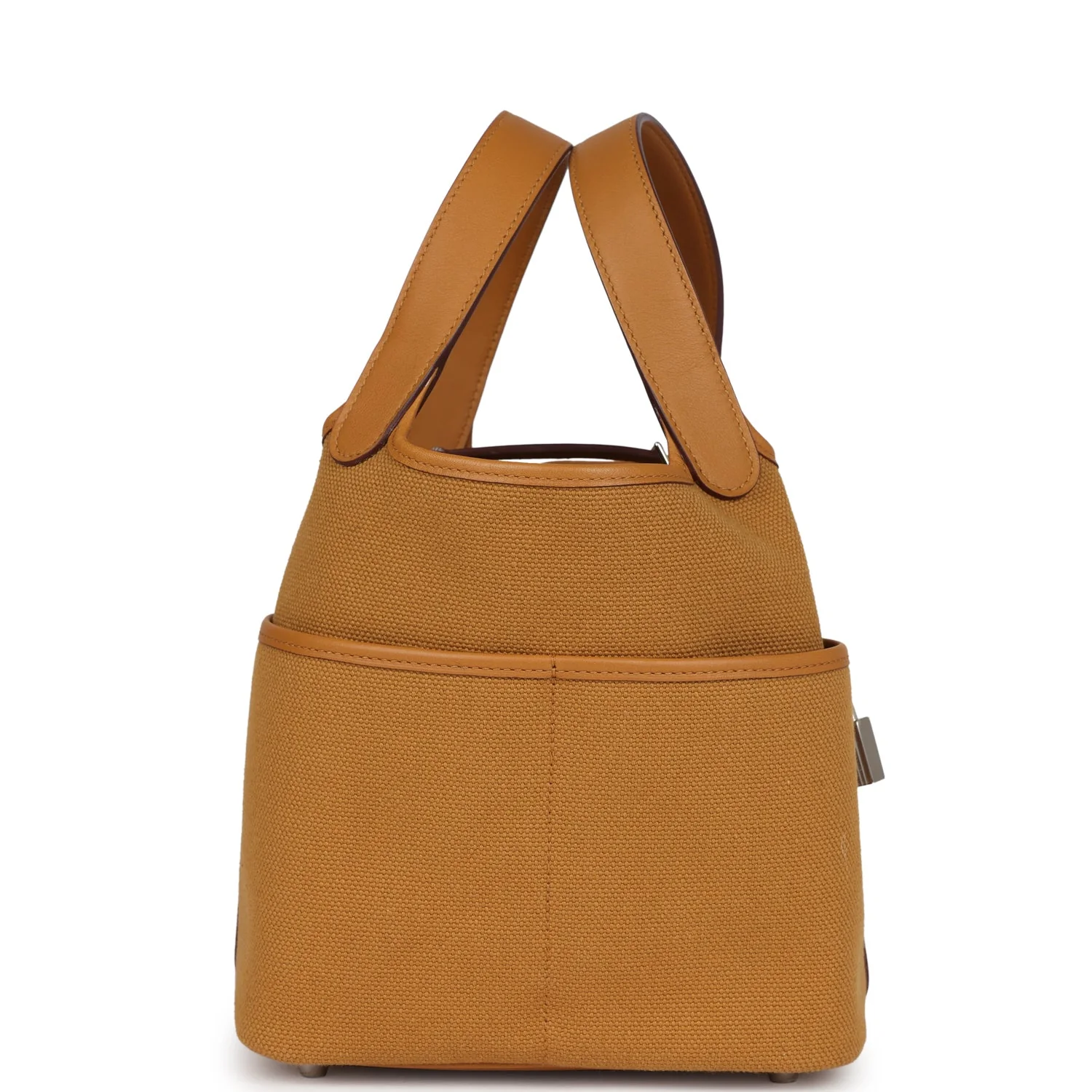 Hermes Picotin Cargo 18 Sesame Swift and Toile Canvas Palladium Hardware - Image 3